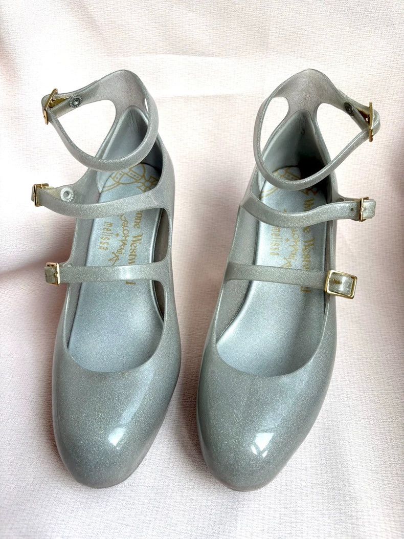 Vivienne Westwood Vivienne Westwood Silver glitter Mary Jane heels Size US 8.5 / IT 38.5 - 2 Thumbnail
