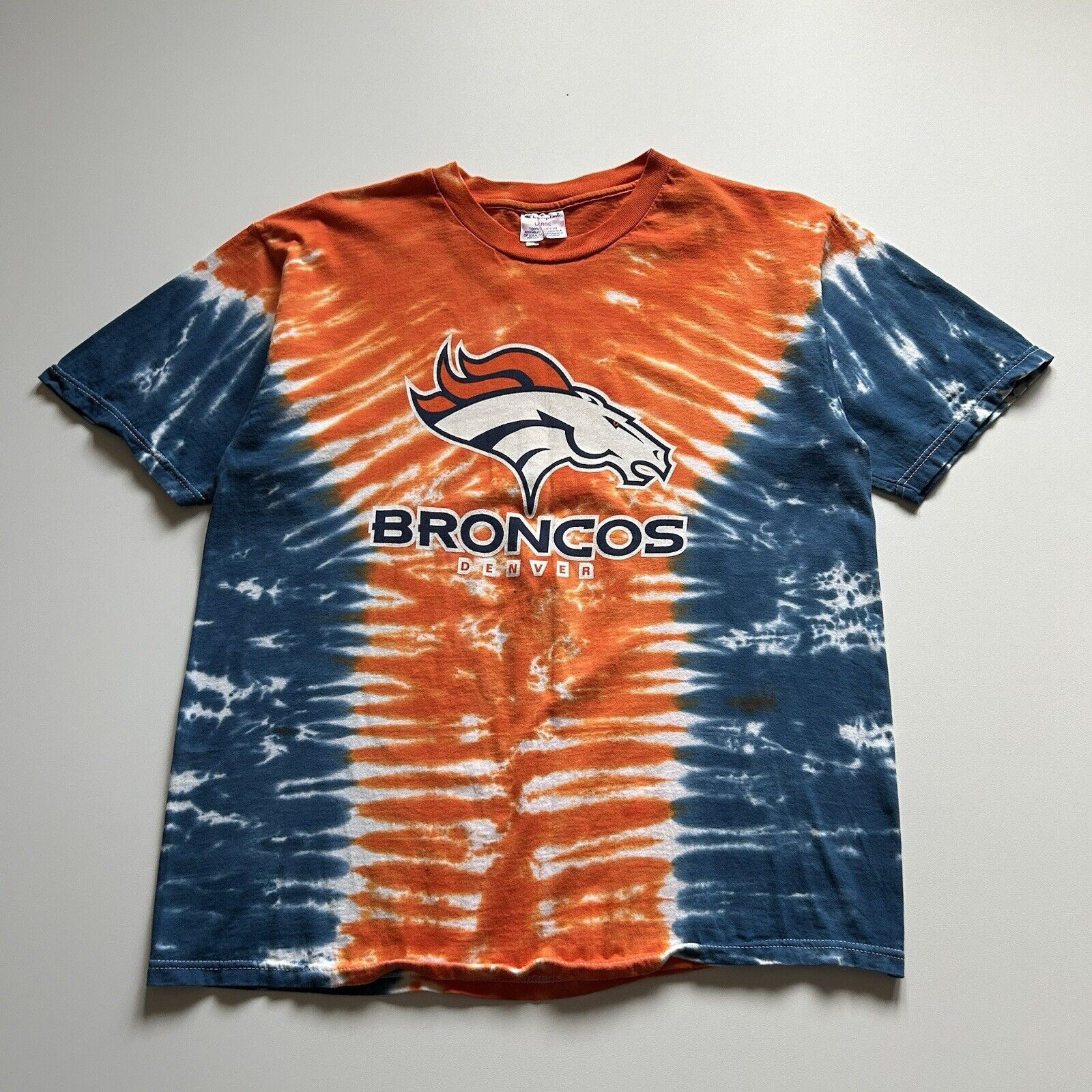Champion Vintage Denver Broncos NFL Champion T Shirt Large Tie Dyed Size US L / EU 52-54 / 3 - 1 Thumbnail