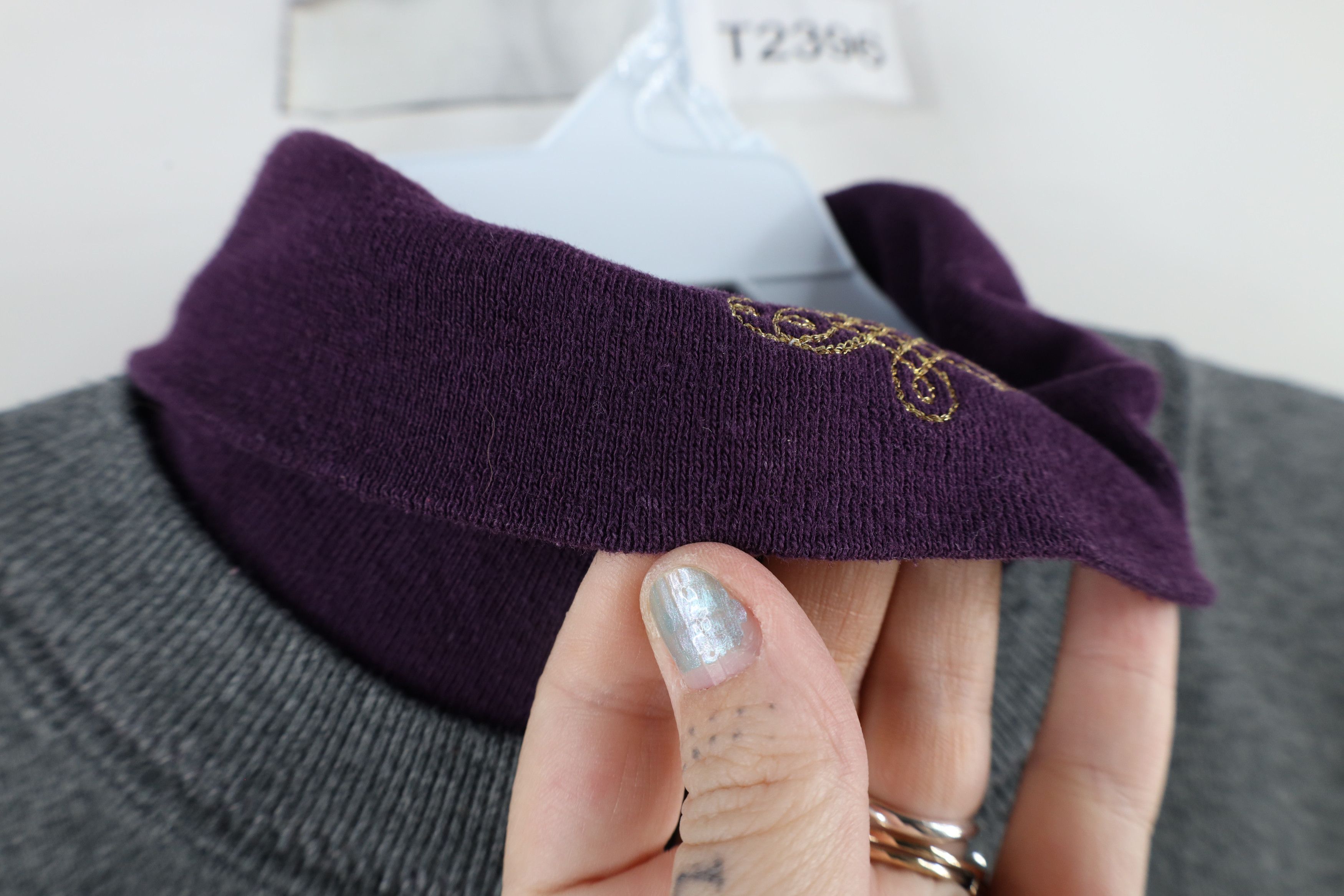 Vintage Vintage 90s Country Primitive Turtleneck Sweatshirt USA Size L / US 10 / IT 46 - 6 Thumbnail