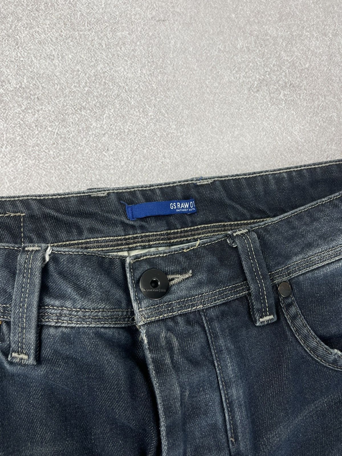 G-Star × Vintage Vintage G-Star Raw Attacc Low Straight Denim Jeans Size US 30 / EU 46 - 6 Thumbnail