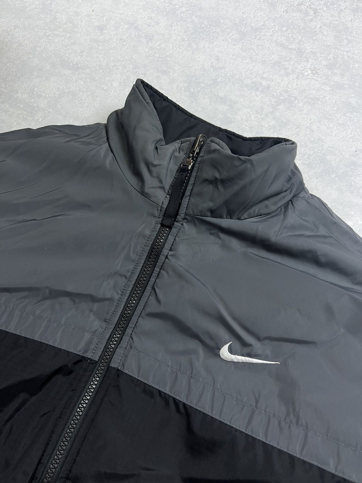 Nike 90s Nike Double Swoosh Vintage Drill Oversized Puffer Jacket Size US XL / EU 56 / 4 - 10 Thumbnail