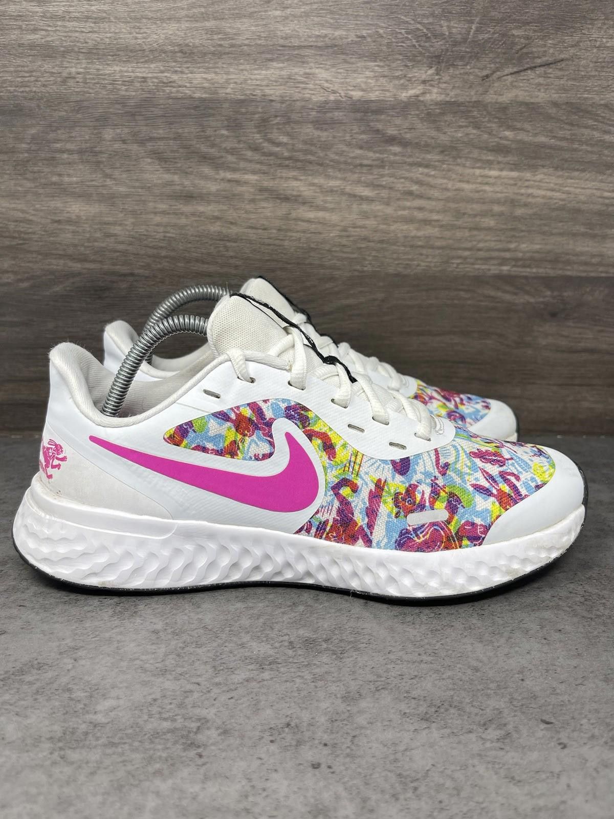 Nike Nike Revolution 5 Running Shoes Kids Size 6Y Fable Pink Size US 6 / EU 39 - 5 Thumbnail