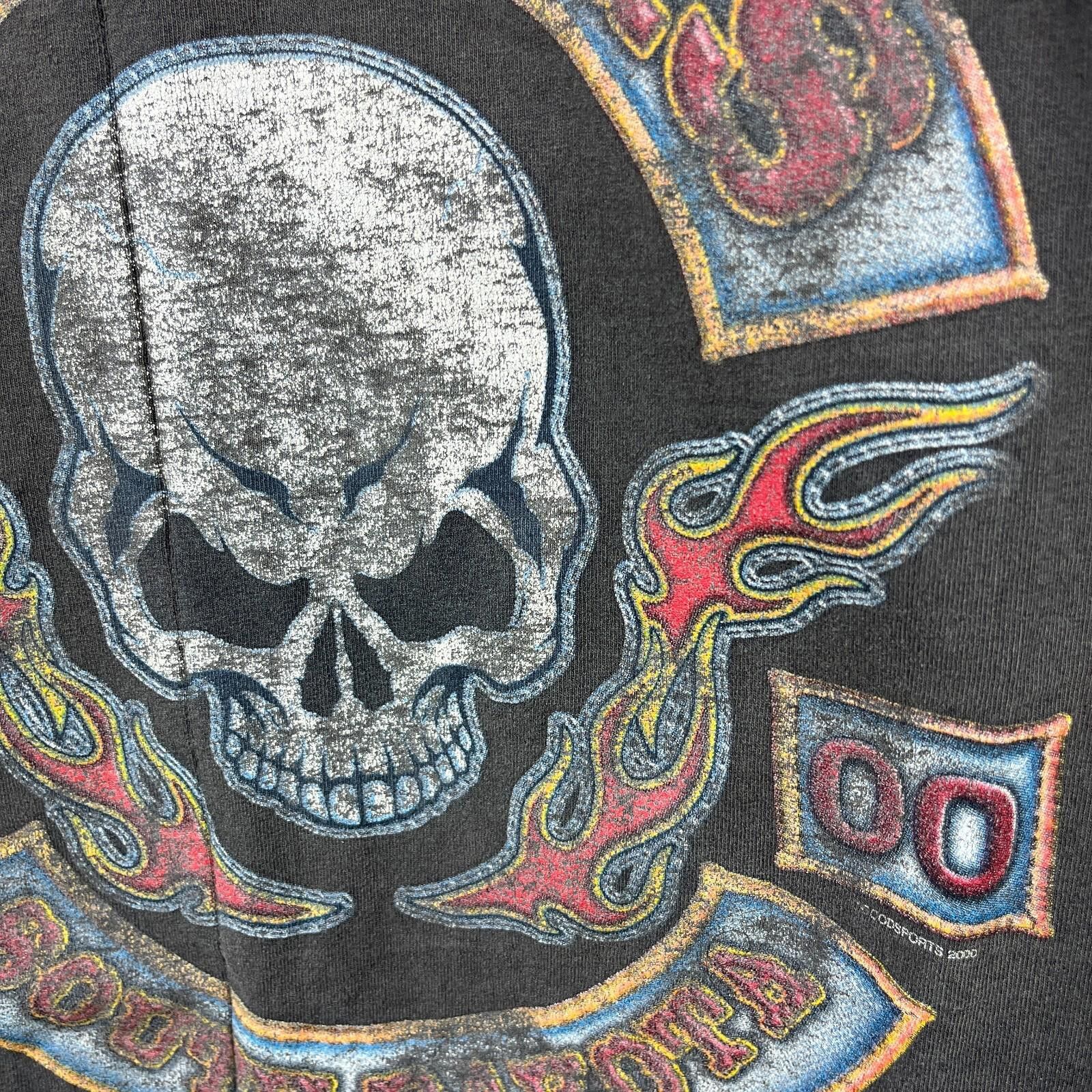 Other Vintage 2000 Sturgis Skull Sun Faded Biker Shirt Medium Size US M / EU 48-50 / 2 - 9 Thumbnail