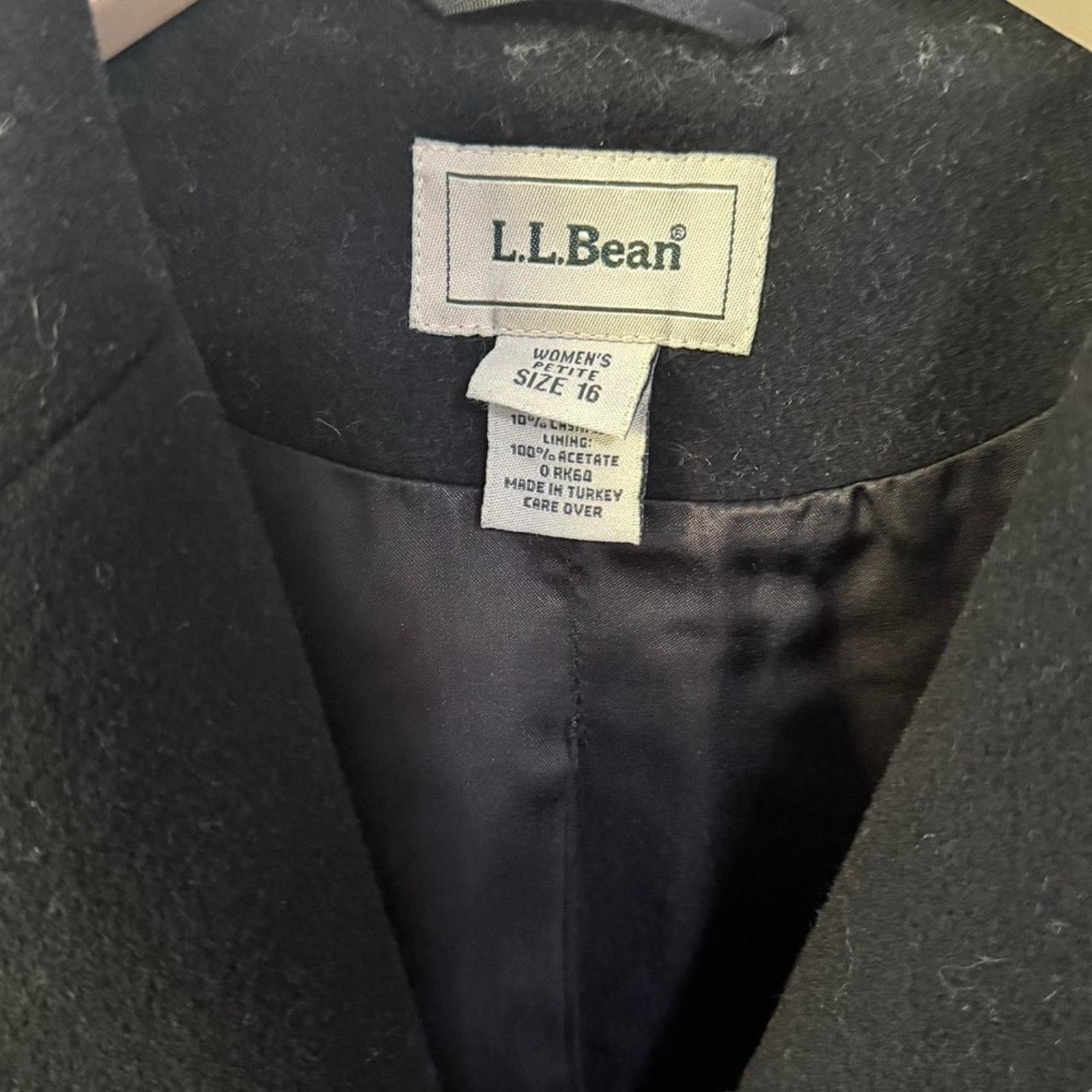 L.L. Bean Vintage L.L. Bean wool cashmere peacoat 16p petite Size XXL / US 16-18 / IT 52-54 - 4 Thumbnail