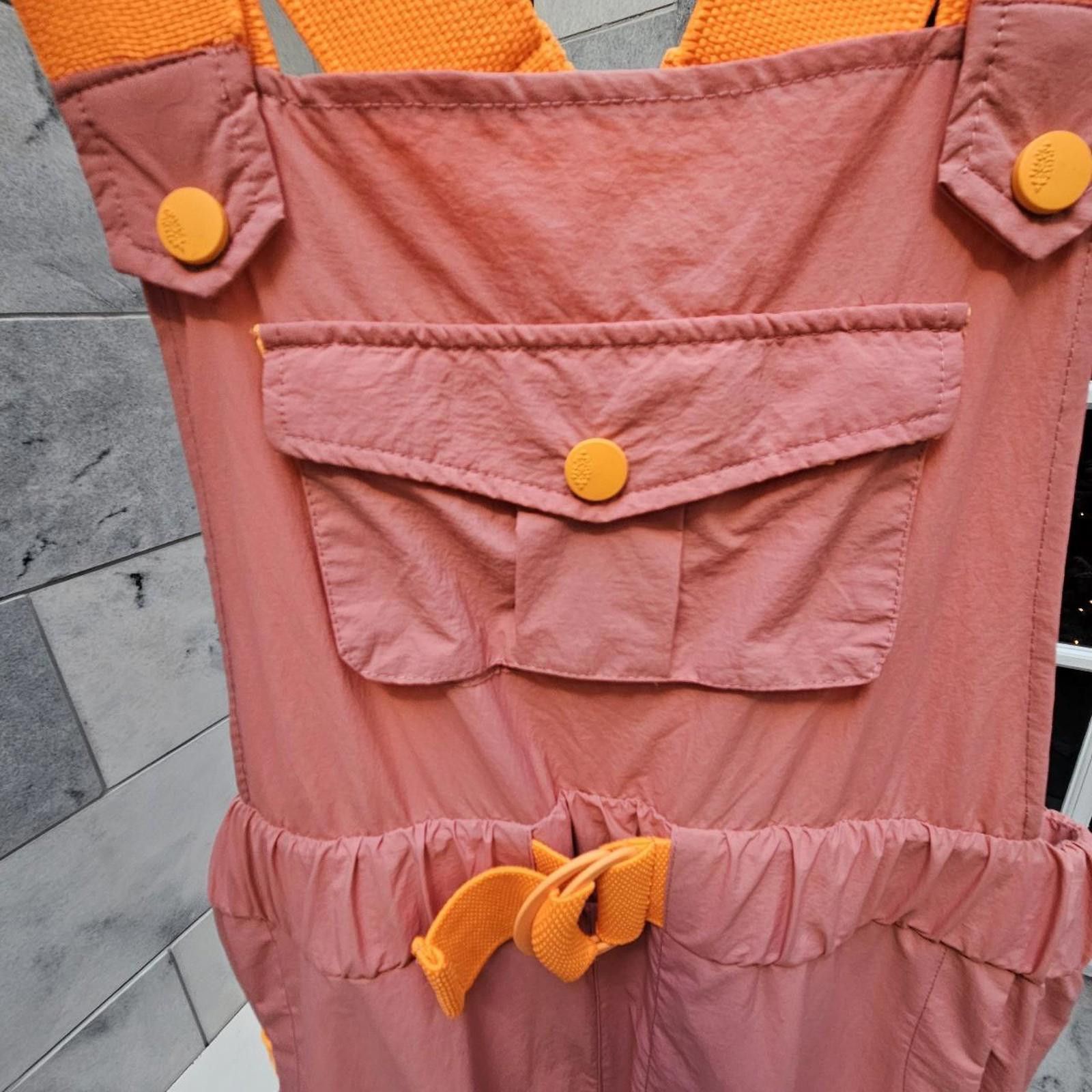 Free People Free People Orange & Pink Overalls Morning Meadow Onesie Size 28" / US 6 / IT 42 - 5 Thumbnail