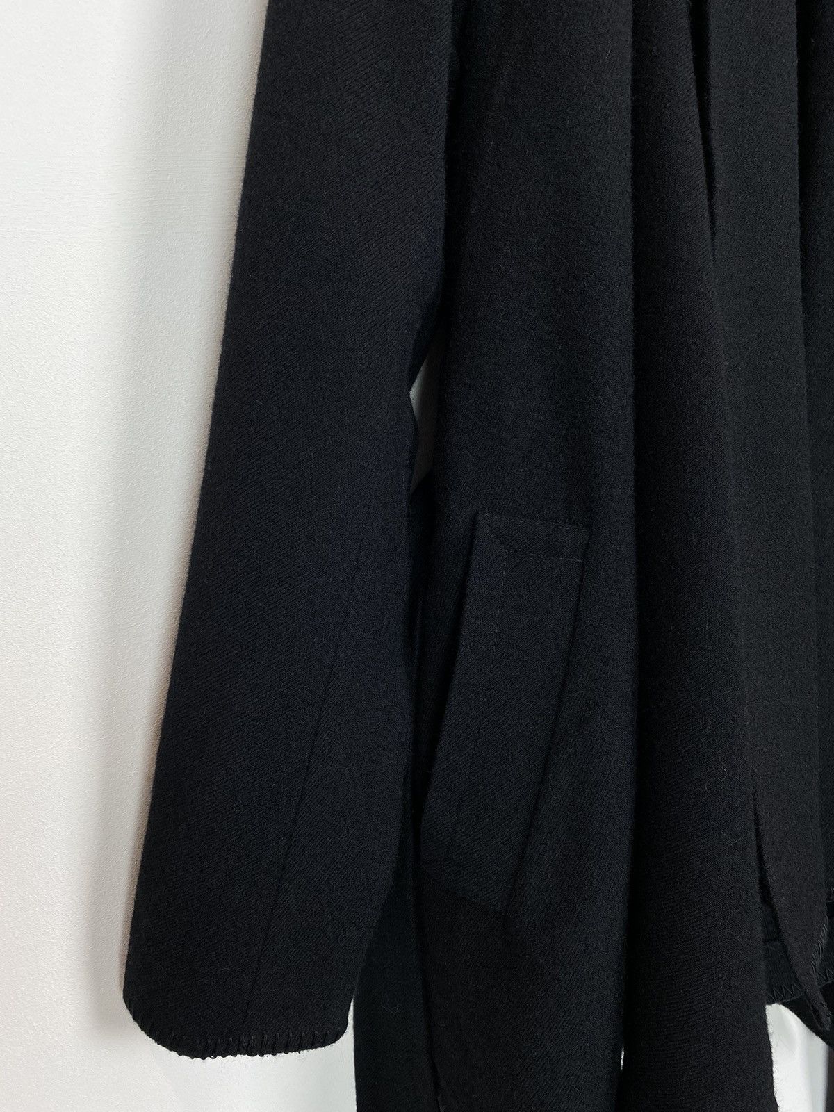 Allsaints Allsaints Gigi Coat Wool Belted Open Jacket US8 UK12 Black Size M / US 6-8 / IT 42-44 - 3 Thumbnail