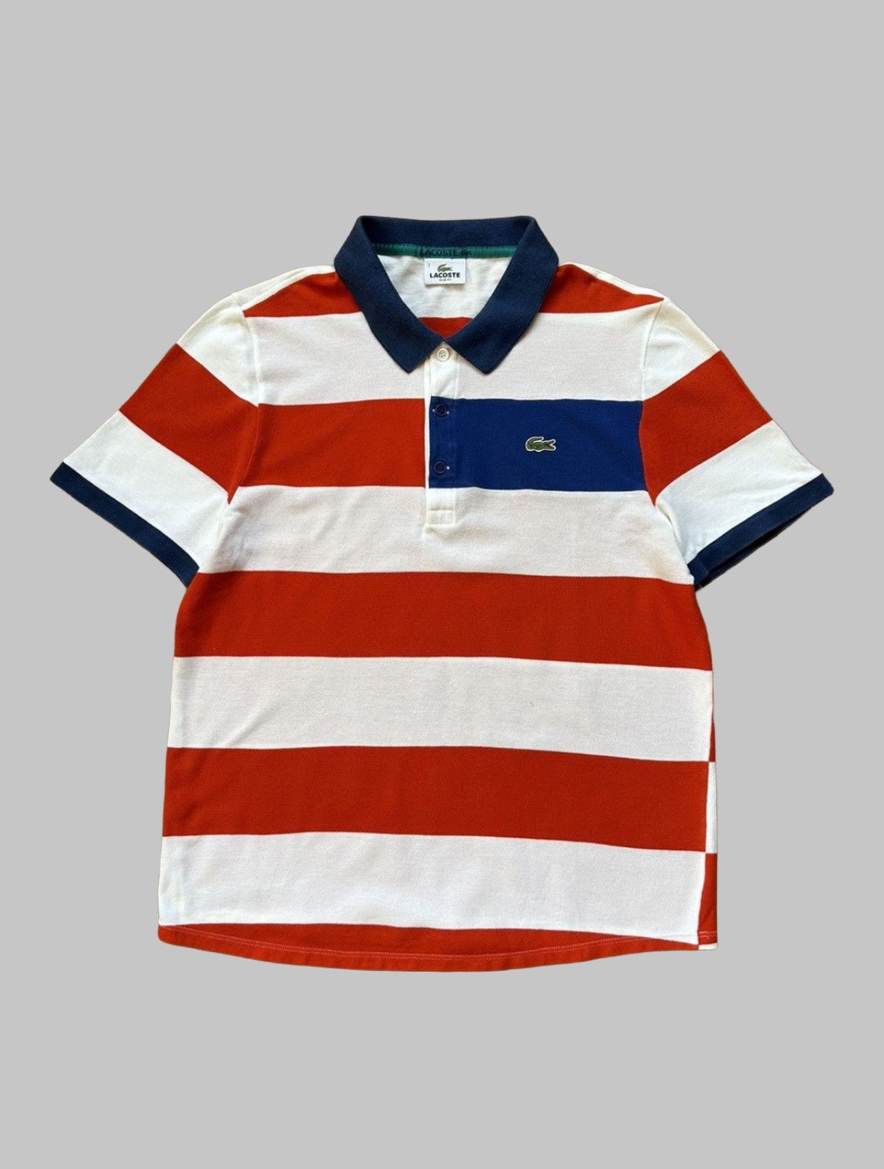 Lacoste Vintage Lacoste 27 USA tennis cotton polo jersey Size US L / EU 52-54 / 3 - 1 Thumbnail