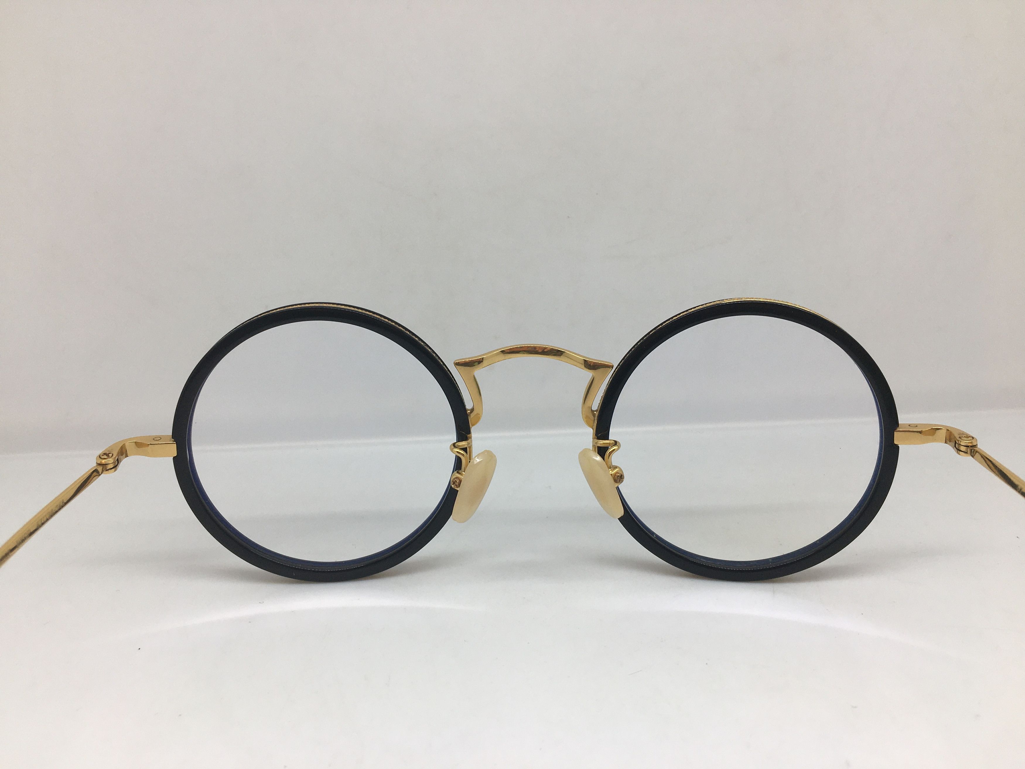 Other Gold Round Eyeglasses Frame GATSBY ARISTOCRAT Size ONE SIZE - 4 Thumbnail