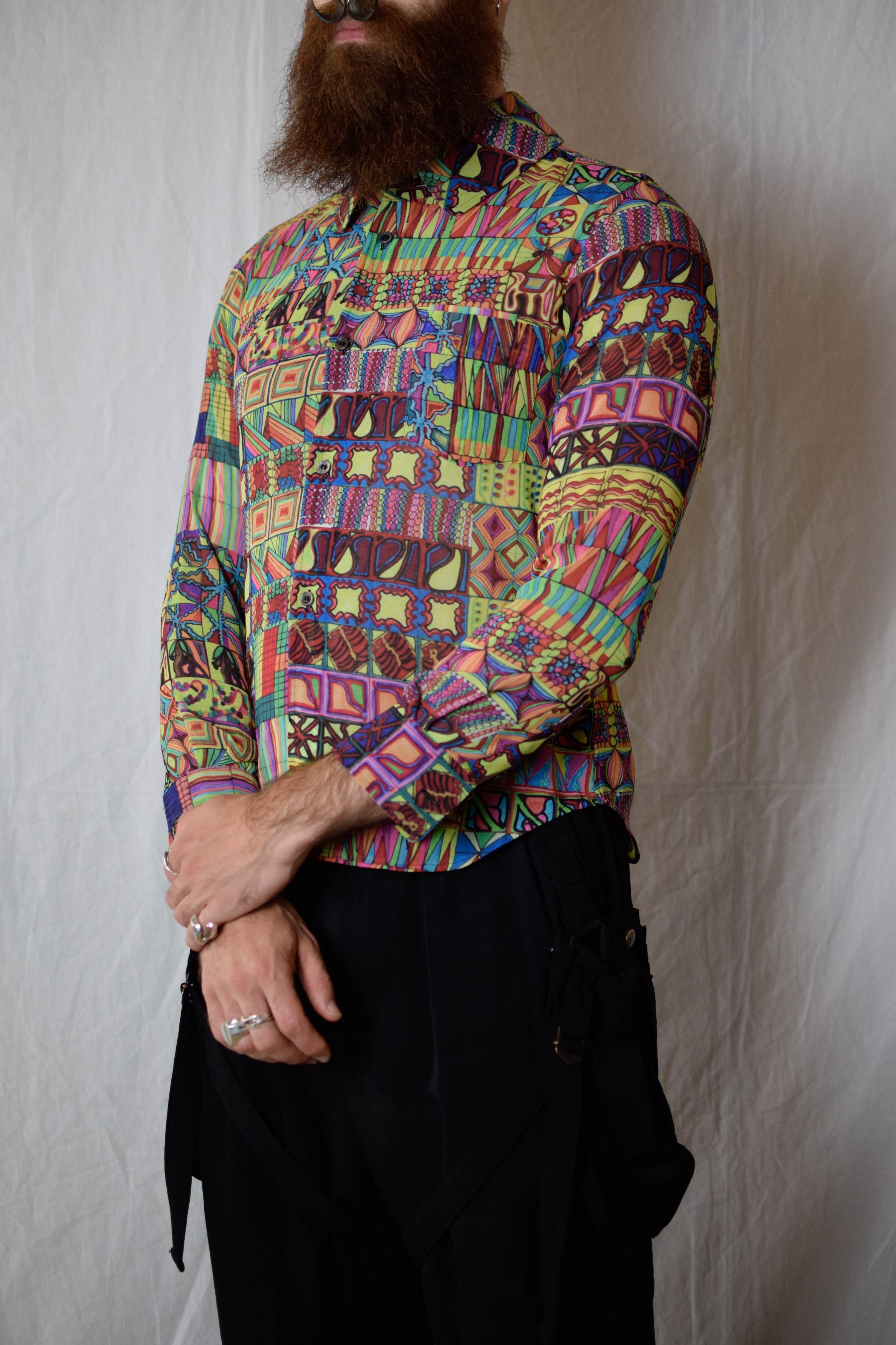 Comme des Garcons CDG AD2013 Psychedelic Shirt - GL-B014 Size US S / EU 44-46 / 1 - 4 Thumbnail