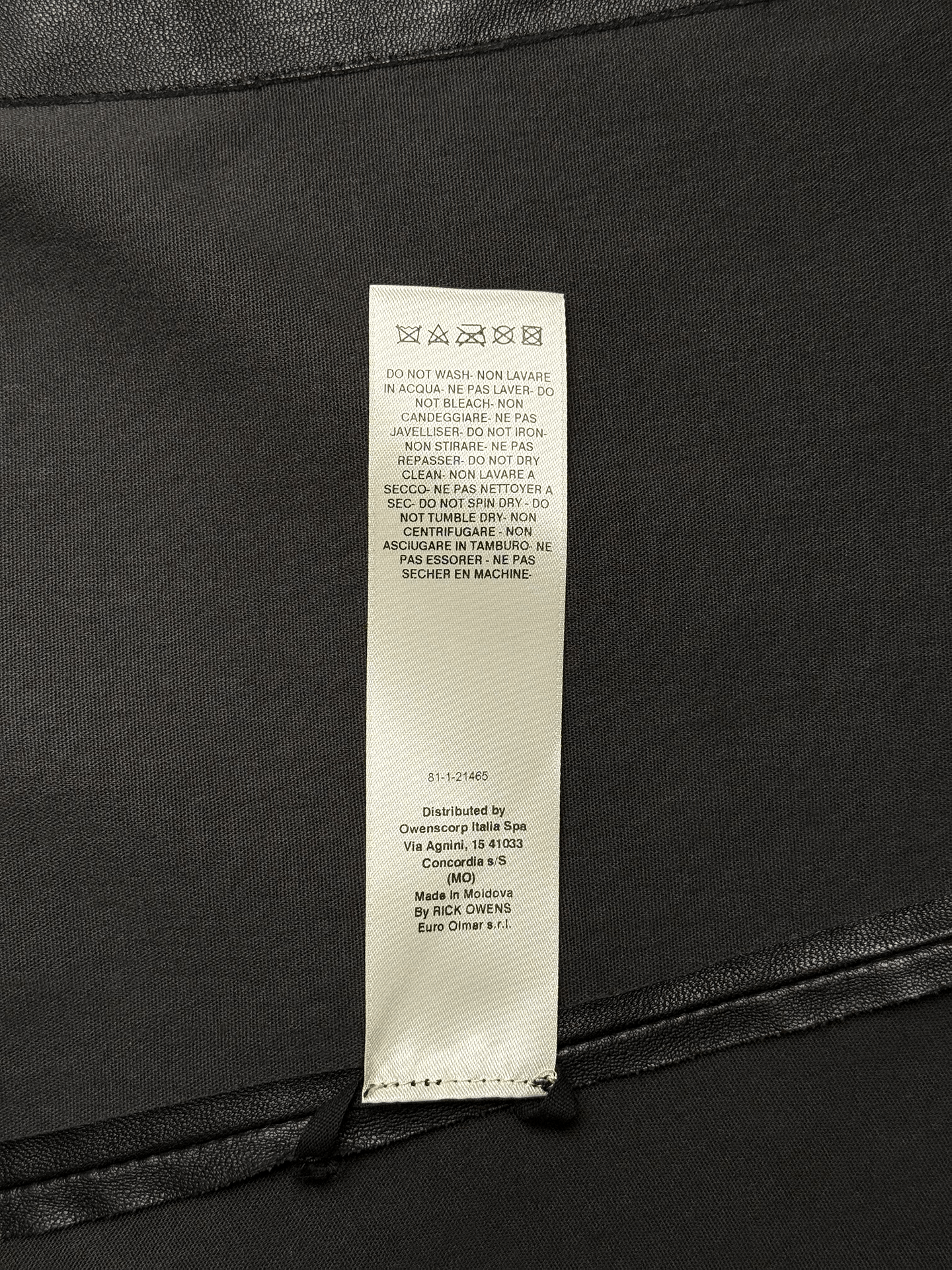 Rick Owens Rick Owens "EDFU" Gary leather jacket Size US S / EU 44-46 / 1 - 6 Thumbnail
