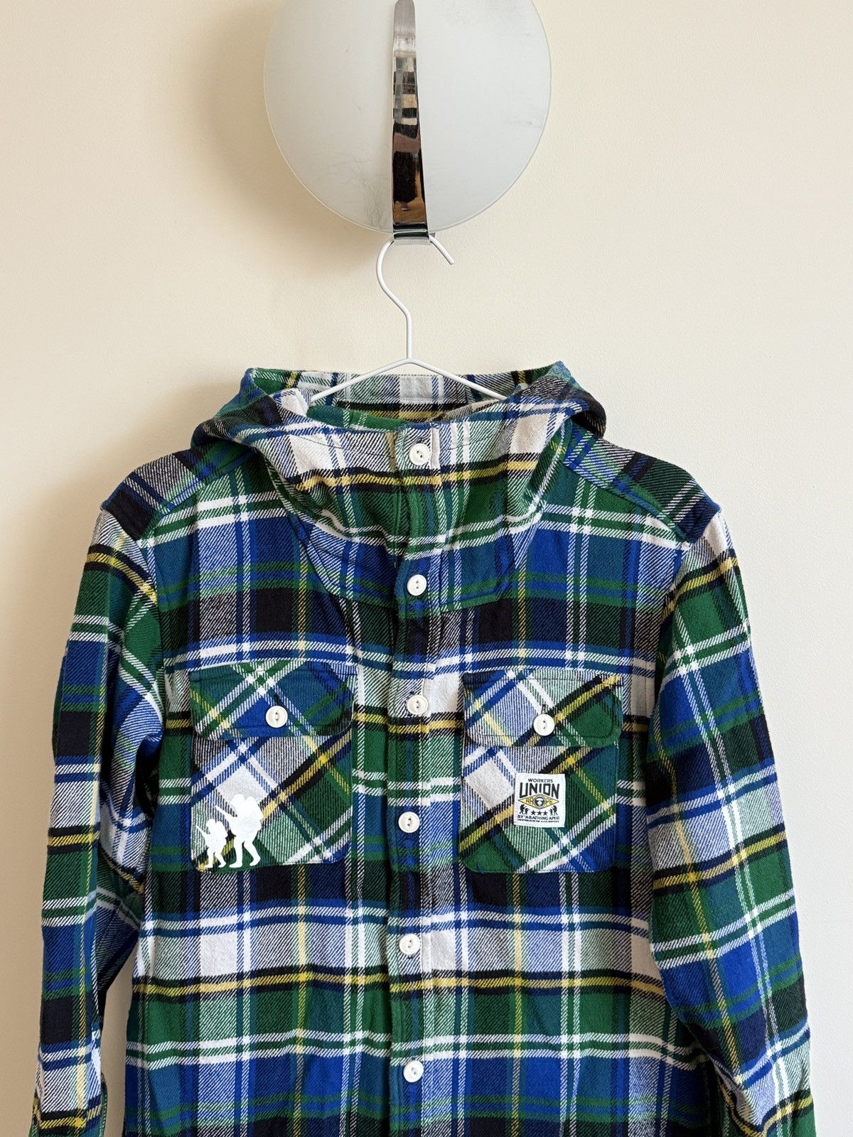 Aape Flannel Shirt Hoodie AAPE by A BATHING APE Size US M / EU 48-50 / 2 - 2 Thumbnail
