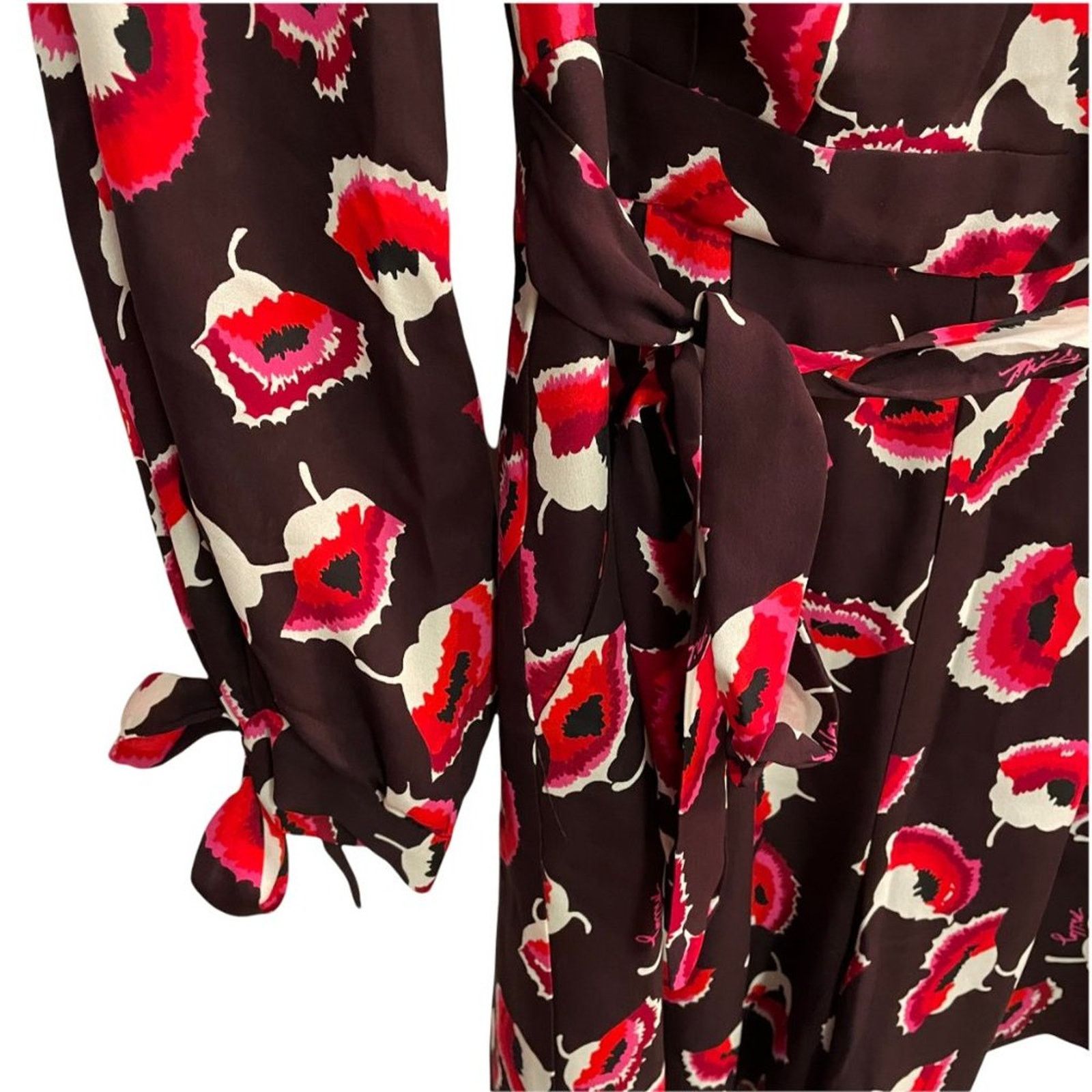 MILLY Milly Silk Floral Tie-Sleeve Romper Size 27" / US 4 / IT 40 - 7 Thumbnail