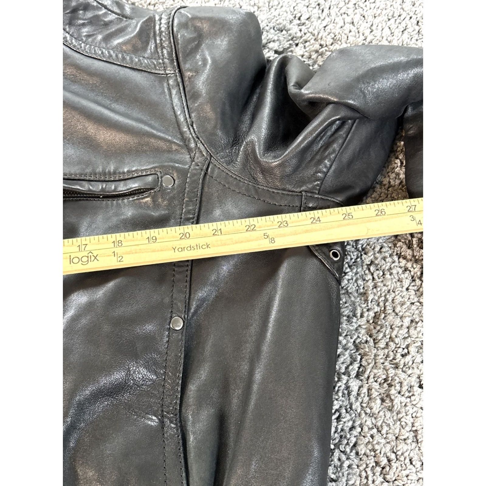 Vintage VINTAGE Knoles & Carter Leather Jacket Womens XL Black Full Zip Lambskin Italy Bomber Jacket Womens XL Black Leather Full Zip Size XL / US 12-14 / IT 48-50 - 3 Thumbnail