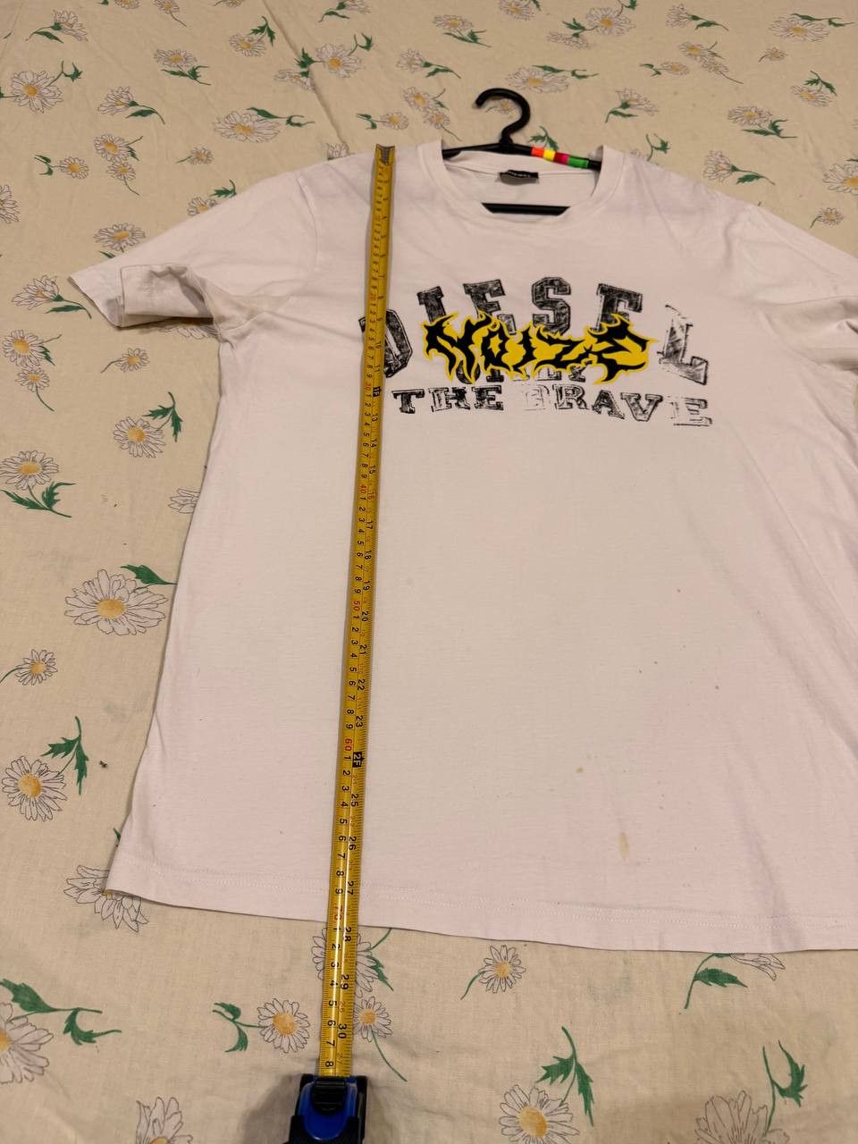Diesel Y2K white T-shirt Diesel Vintage big logo streetwear Size US L / EU 52-54 / 3 - 13 Thumbnail