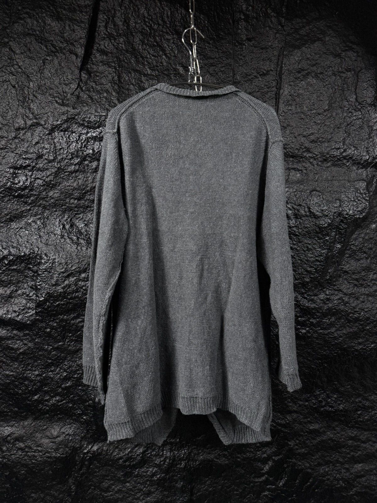 Yohji Yamamoto Yohji Yamamoto Pour Homme 11SS Cut-Off Cardigan Size US L / EU 52-54 / 3 - 6 Thumbnail