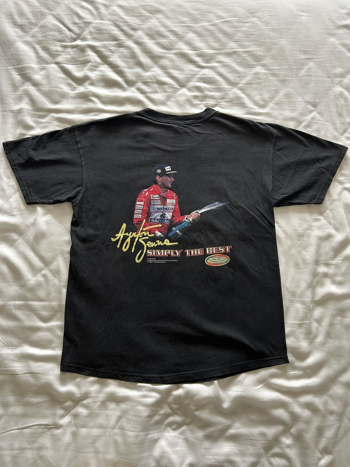 Formula 1 Vintage Ayrton Senna Formula One Tee Size US L / EU 52-54 / 3 - 1 Thumbnail
