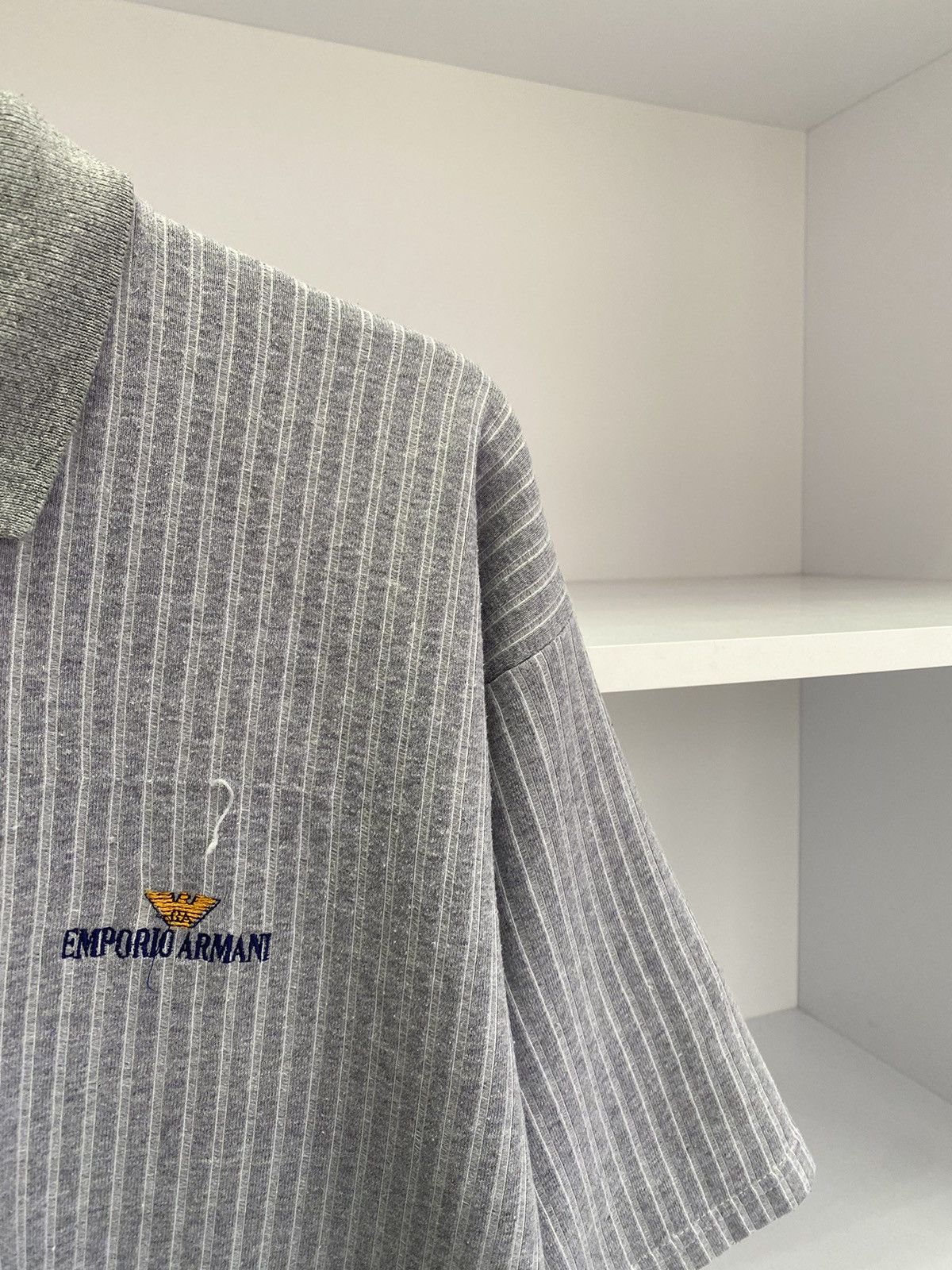 Designer × Emporio Armani × Vintage Vintage Emporio Armani 90s Polo T-Shirt Size US L / EU 52-54 / 3 - 7 Thumbnail