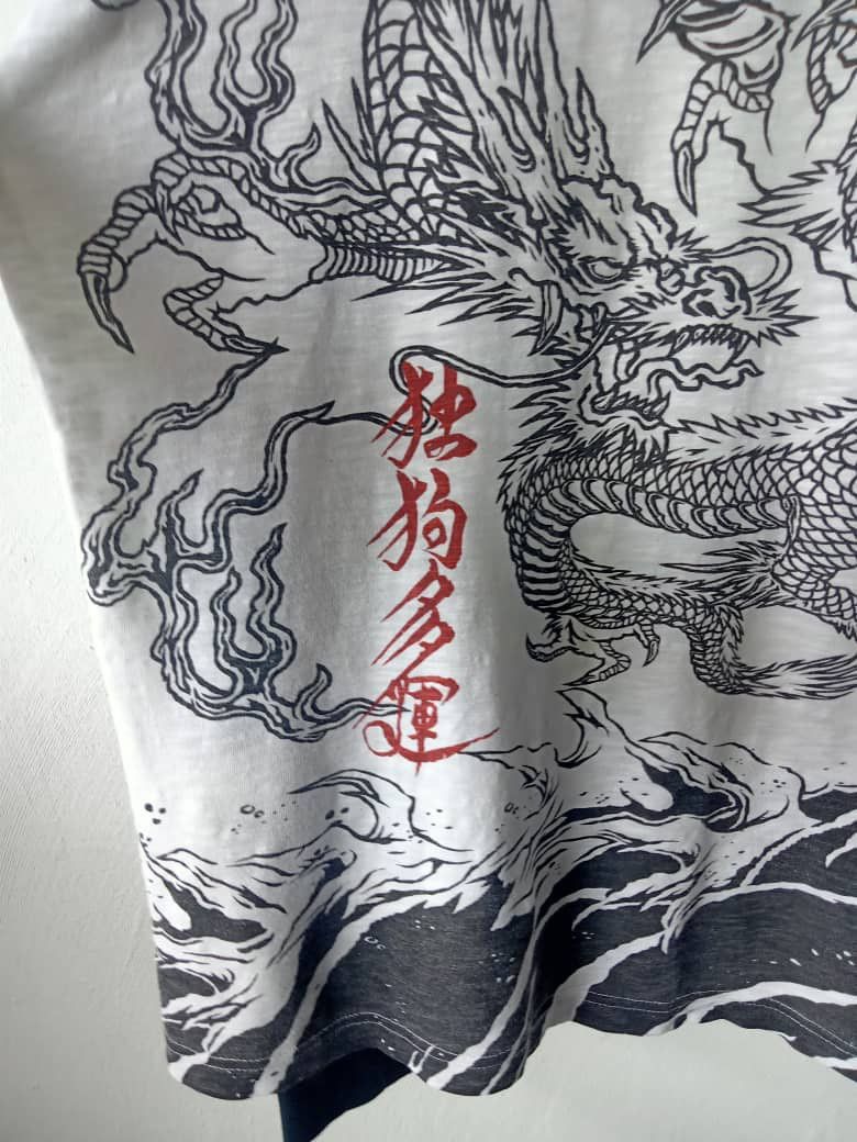 Affliction Dogtown Dragon Eastern Iconography Overprint Tees Size US XL / EU 56 / 4 - 3 Thumbnail