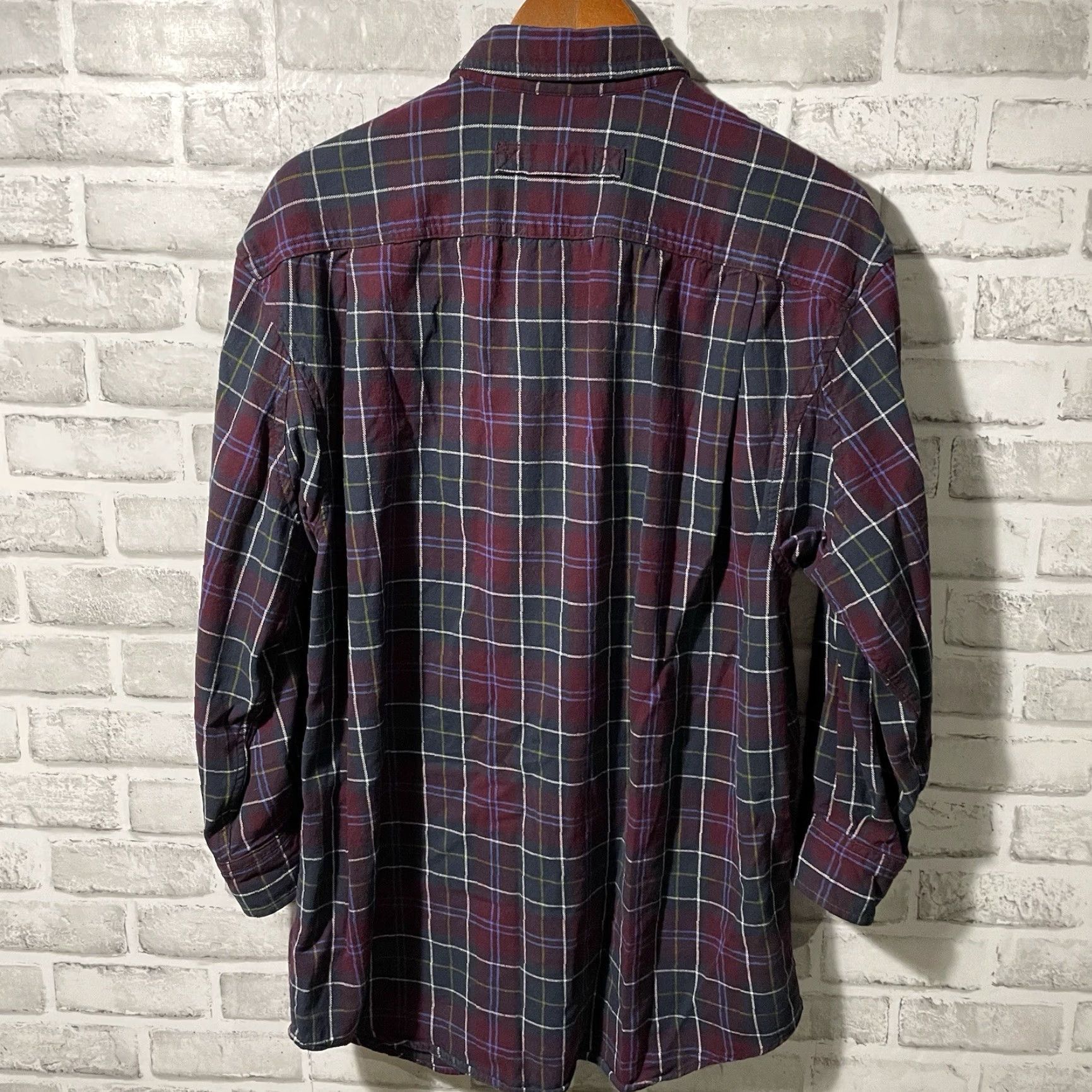 CO Duluth Trading Co Red Plaid Cotton 3/4 Sleeve Button Down Flannel Mens Size M Size US M / EU 48-50 / 2 - 5 Thumbnail