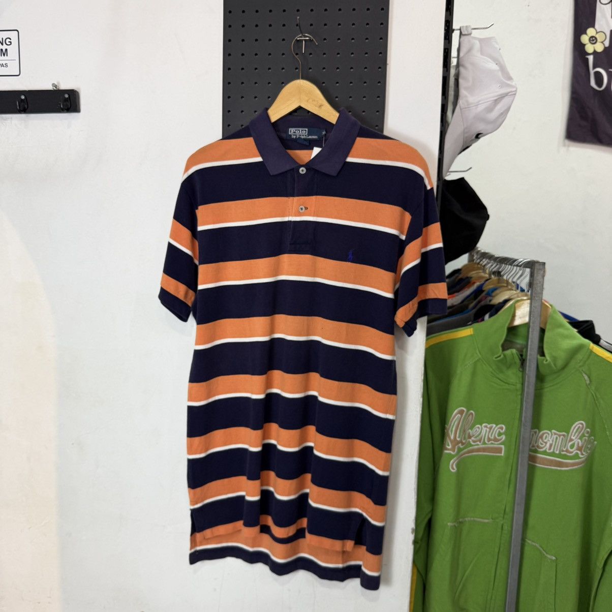 Polo Ralph Lauren POLO RALPH LAUREN stripe poloshirt Size US L / EU 52-54 / 3 - 2 Thumbnail