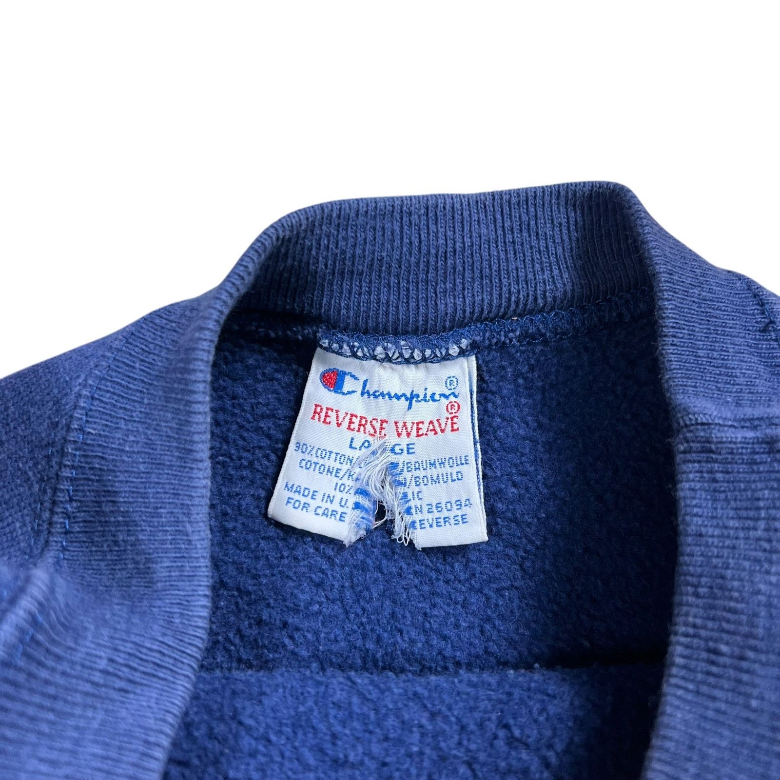 Champion × Vintage Vintage 90s Champion reverse weave faded fraternity crewneck Size US L / EU 52-54 / 3 - 5 Thumbnail