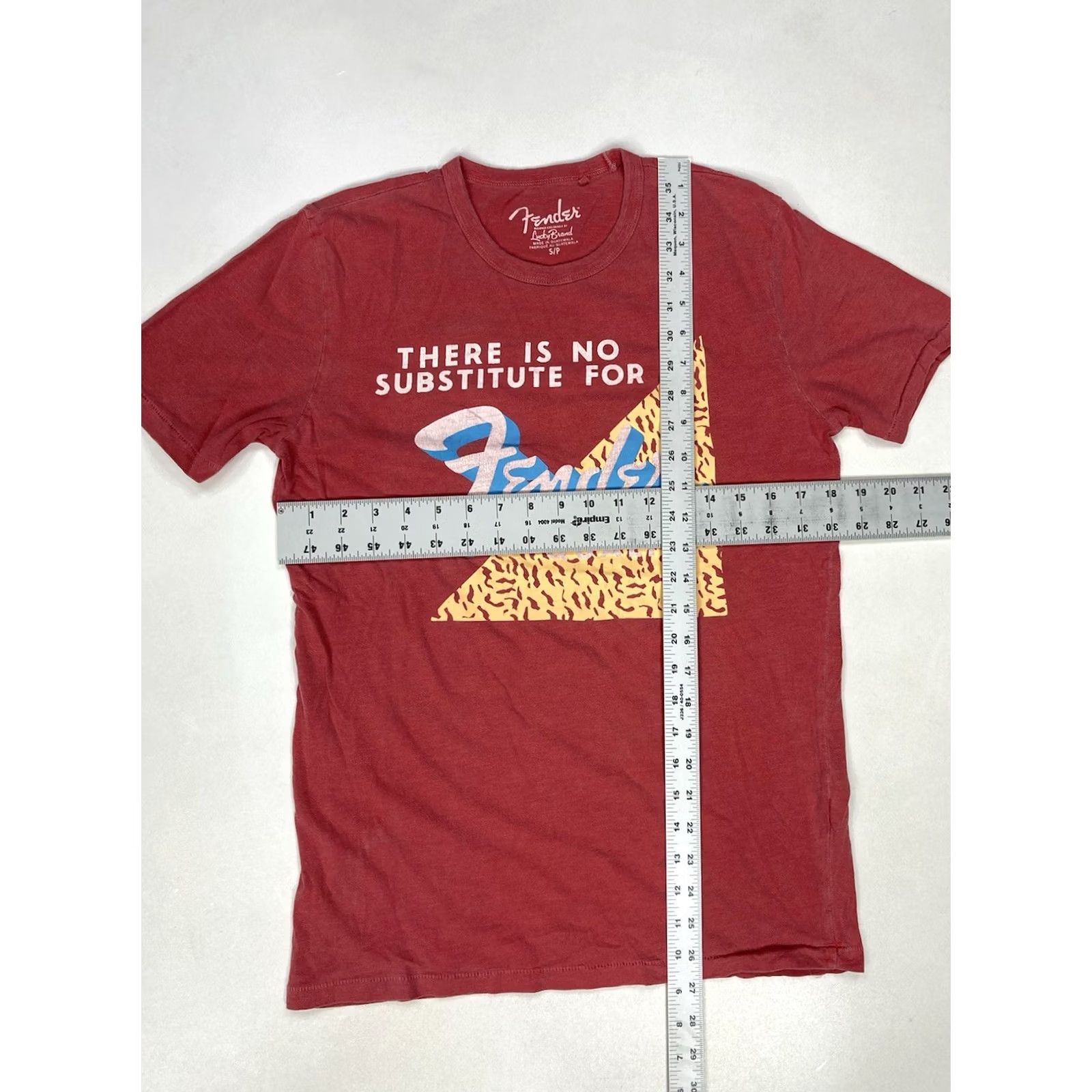Lucky Brand Lucky Brand Fender Graphic T-shirt Men Small Red Short Sleeve Music Shirt Size US S / EU 44-46 / 1 - 5 Thumbnail