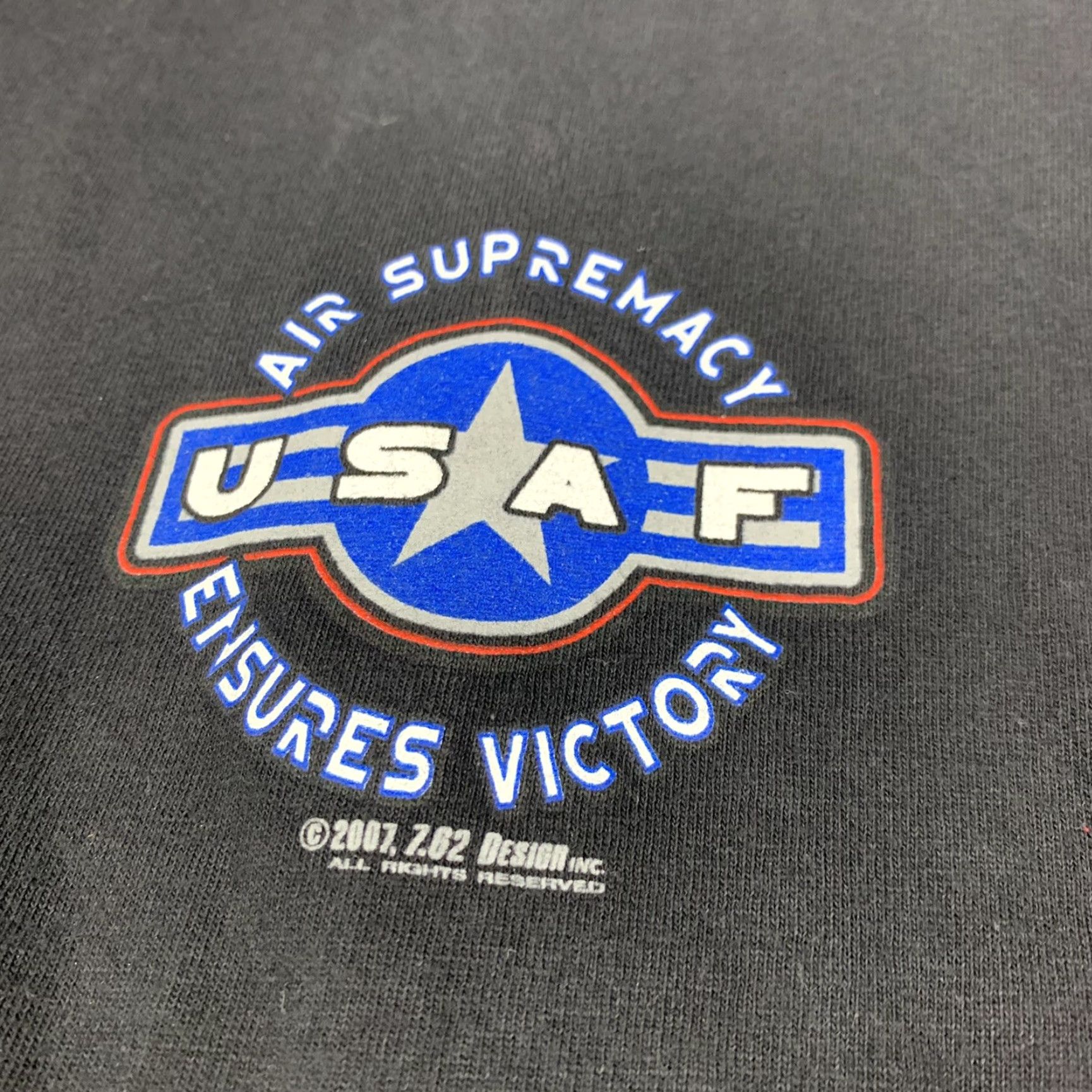 Vintage VINTAGE United States Air Force T Shirt Mens Adult Medium Black Military Eagle 2007 US Air Force Tee Size US M / EU 48-50 / 2 - 3 Thumbnail