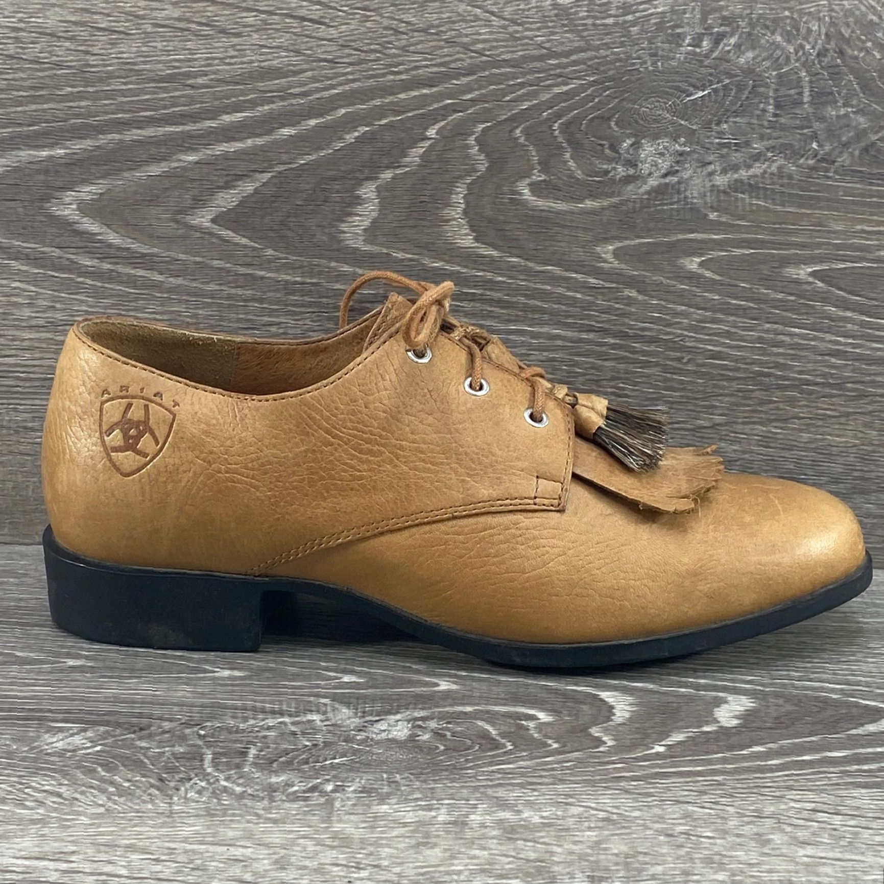 Ariat Ariat Jamie Lace Up Kilties Tassel Brown Leather Dress Shoes Oxfords Western 8 Mens Women’s Size M / US 6-8 / IT 42-44 - 2 Thumbnail