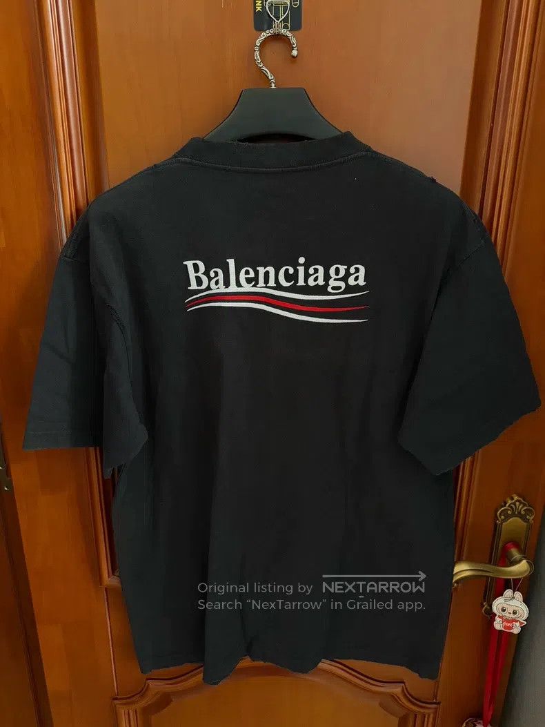 Balenciaga Balenciaga Coke Embroidered Destruction Design Short Sleev Size US S / EU 44-46 / 1 - 2 Thumbnail