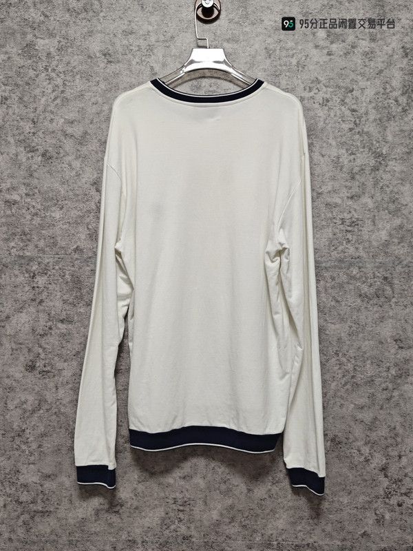 Ermenegildo Zegna Zegna Classic Logo Round Neck Long Sleeve T-shirt Size US M / EU 48-50 / 2 - 1 Thumbnail