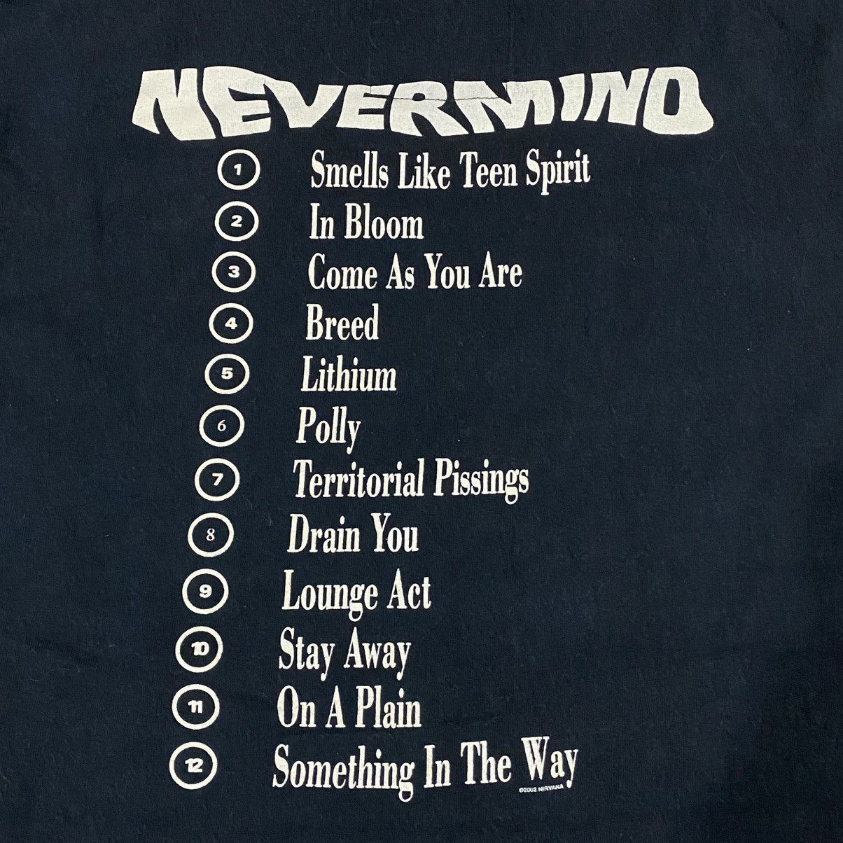 Band Tees × Nirvana × Vintage Nirvana nevermind album art cover Size US L / EU 52-54 / 3 - 6 Thumbnail