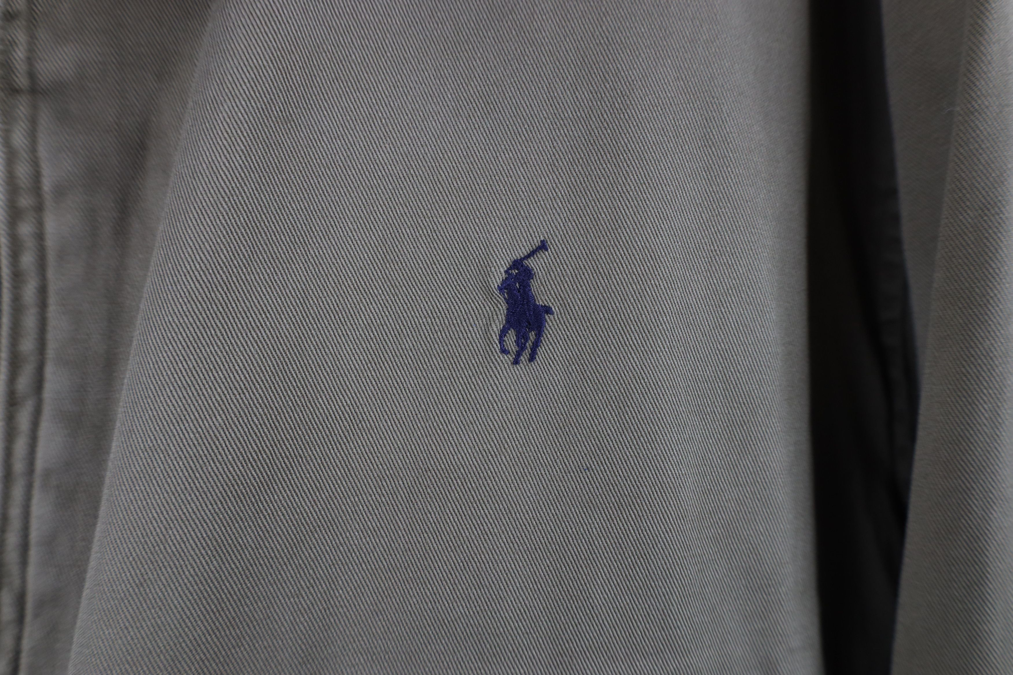 Ralph Lauren × Vintage Vintage 90s Ralph Lauren Full Zip Bomber Jacket Breen Cotton Size US XXL / EU 58 / 5 - 4 Thumbnail
