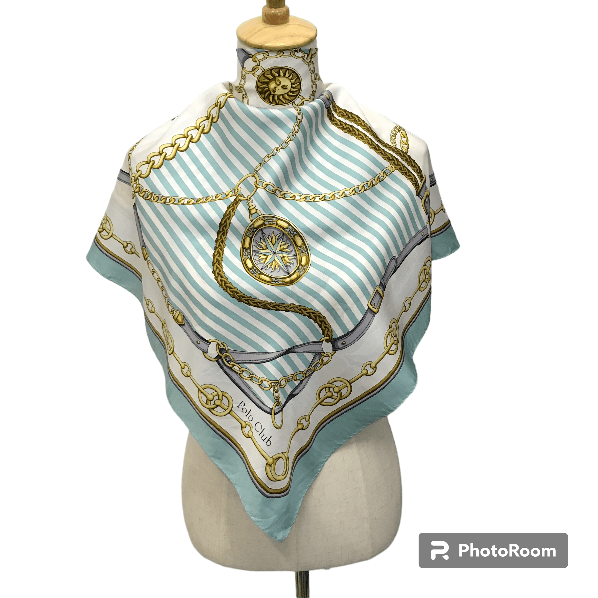 Japanese Brand Luxury Polo Club Silk Scarf M194 Size ONE SIZE - 1 Thumbnail