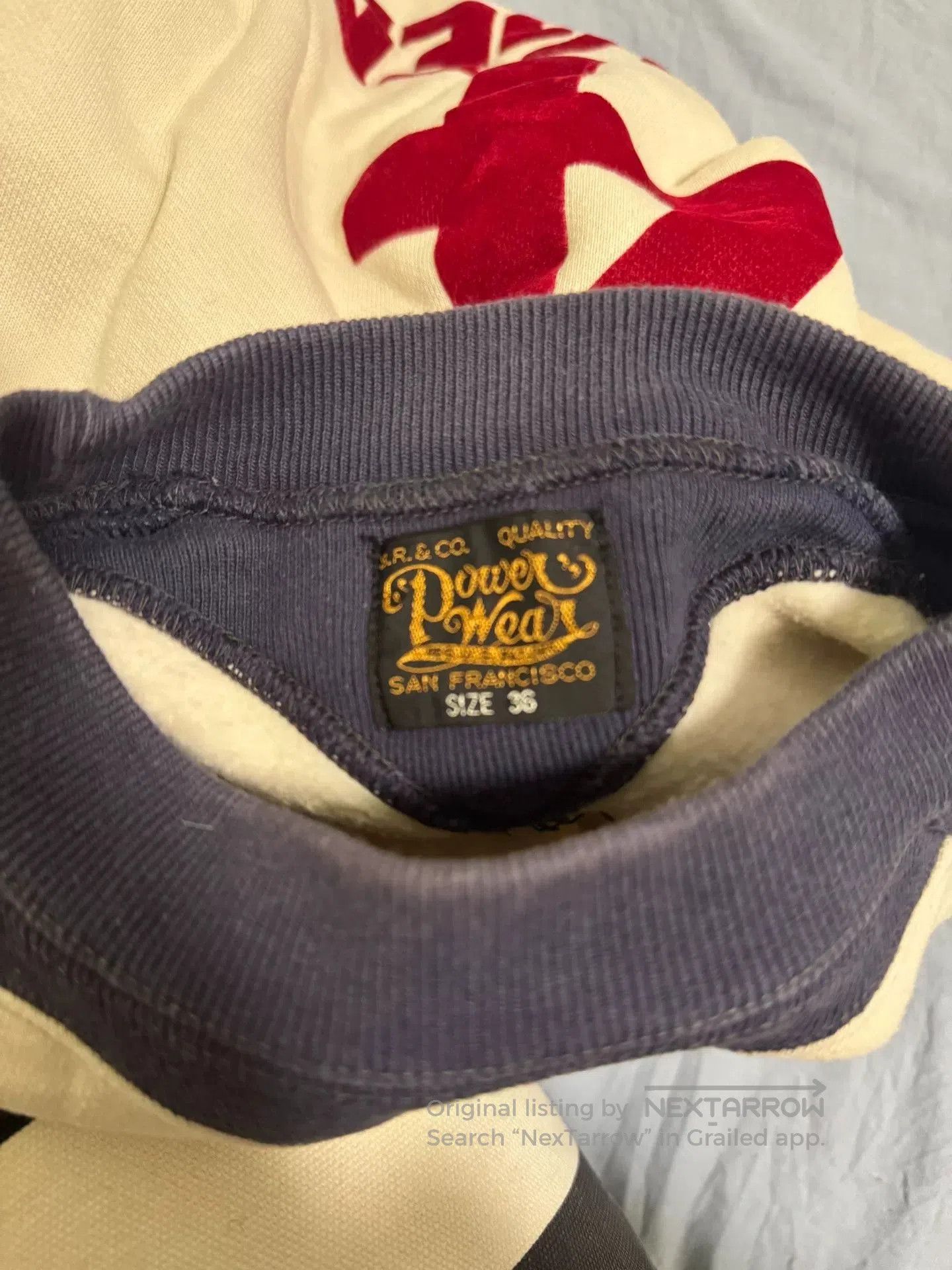 Freewheelers Vintage Power Wear Pullover Sweatshirt. Size US M / EU 48-50 / 2 - 4 Thumbnail