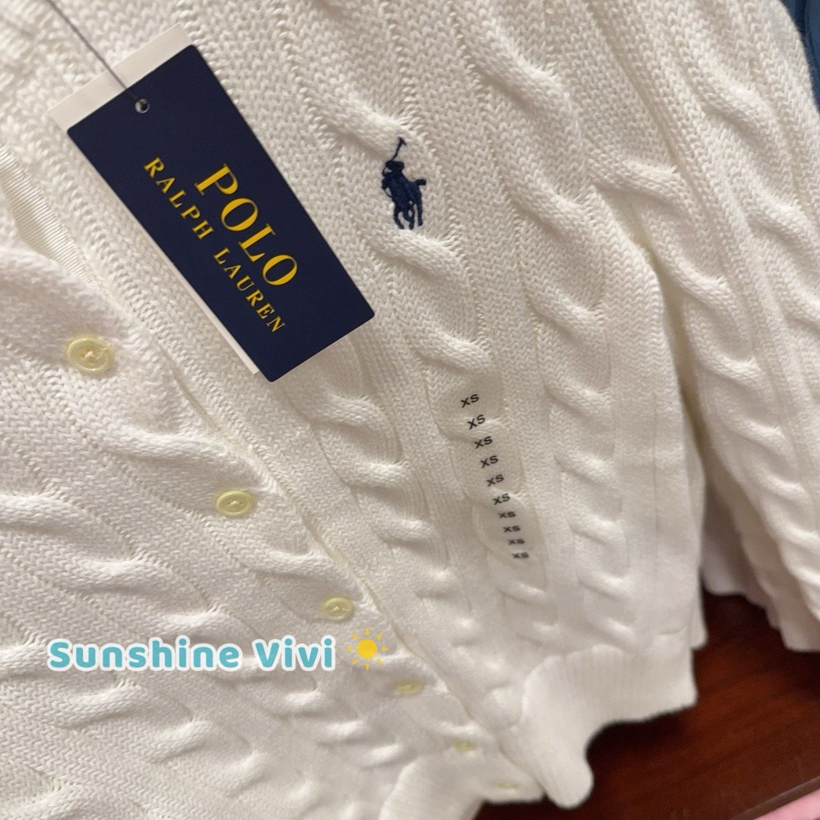 Ralph Lauren NWT Polo Ralph Lauren Cable Knit Cardigan Sweater White XS Size XS / US 0-2 / IT 36-38 - 3 Thumbnail