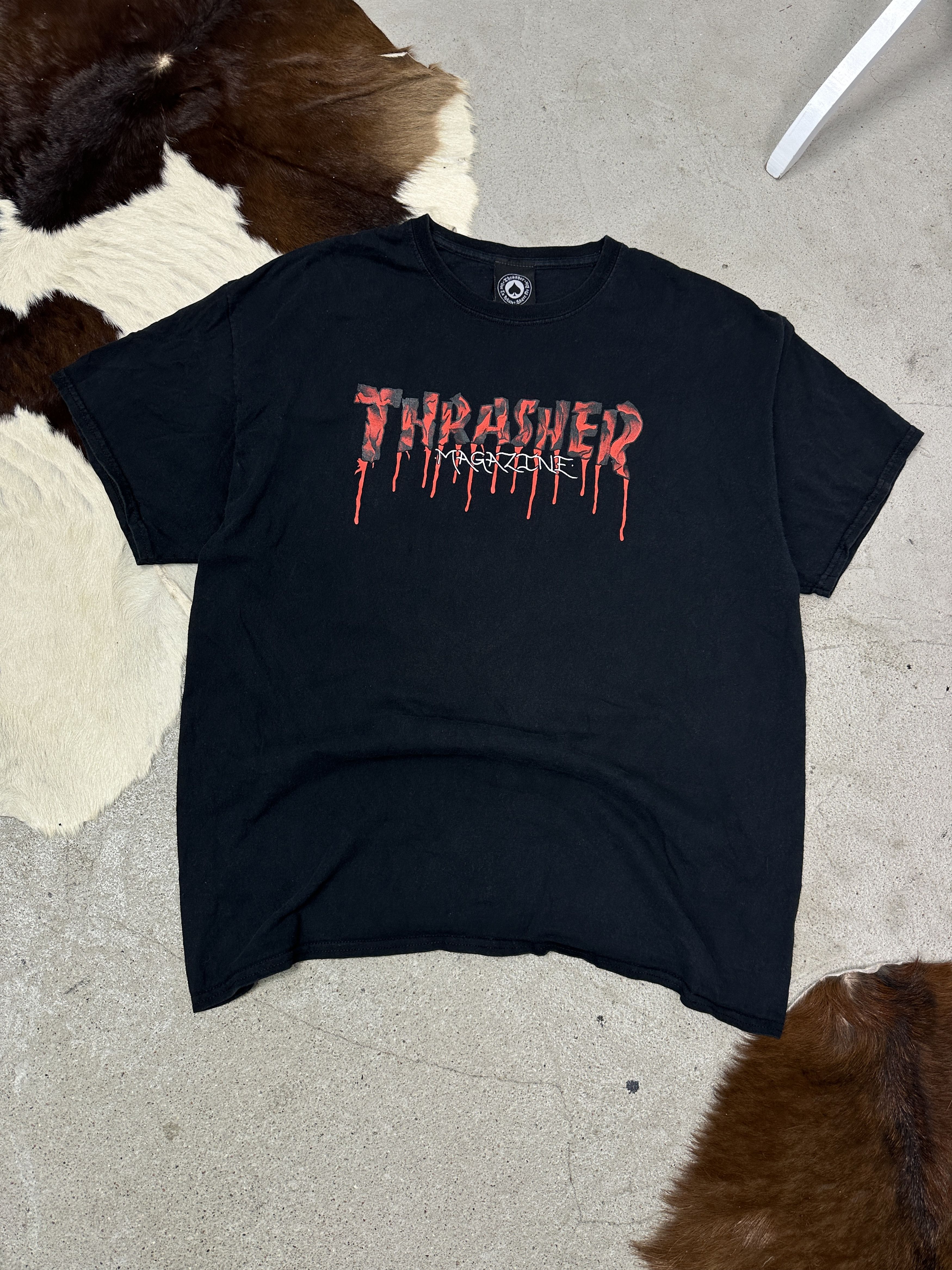 Thrasher Vintage Streetwear Skater Hip-Hop Trasher T-shirt Y2K Size US XL / EU 56 / 4 - 1 Thumbnail