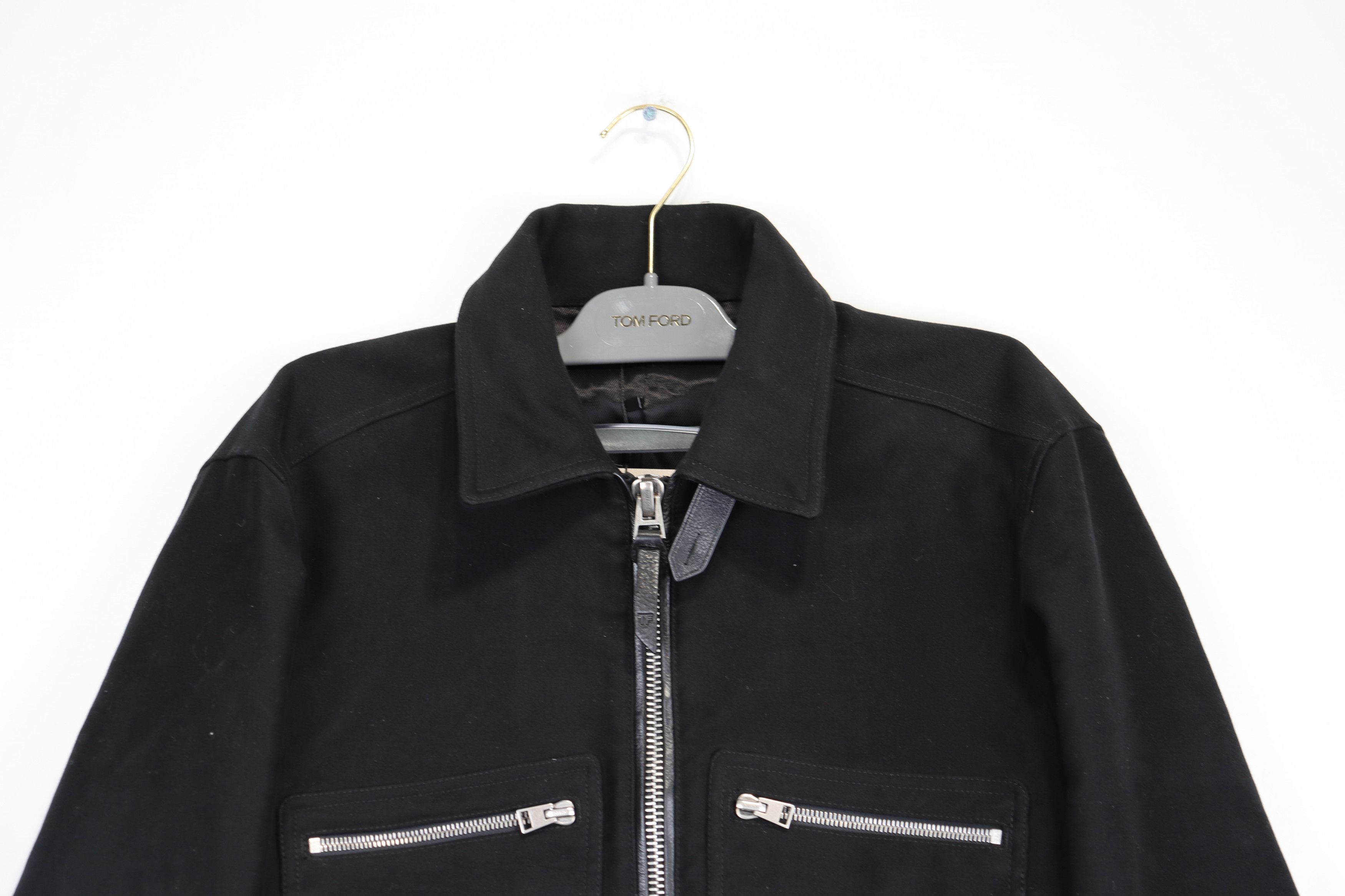 Tom Ford o1rshd1 Blouson Zip Jacket in Black Size US M / EU 48-50 / 2 - 5 Thumbnail