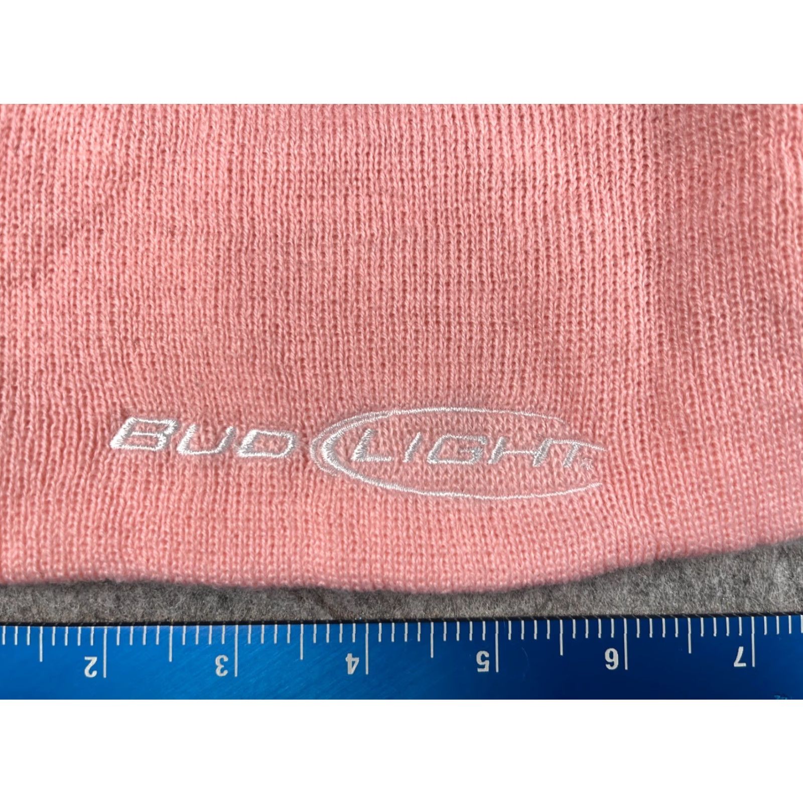 Budweiser Budweiser Beanie Toque Adult One Size Pink Bud Light Embroidered 100% Acrylic Size ONE SIZE - 2 Thumbnail