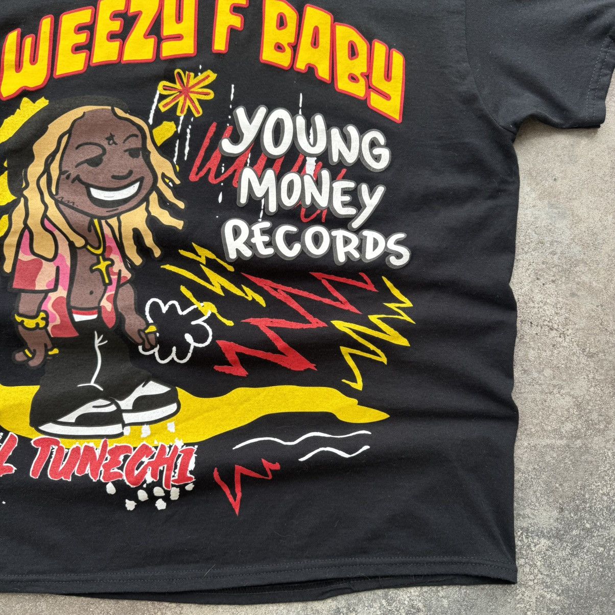 Lil Wayne × Rap Tees Lil Wayne Rap Hip Hop Y2K Real G Big Logo T-Shirt Size US L / EU 52-54 / 3 - 6 Thumbnail