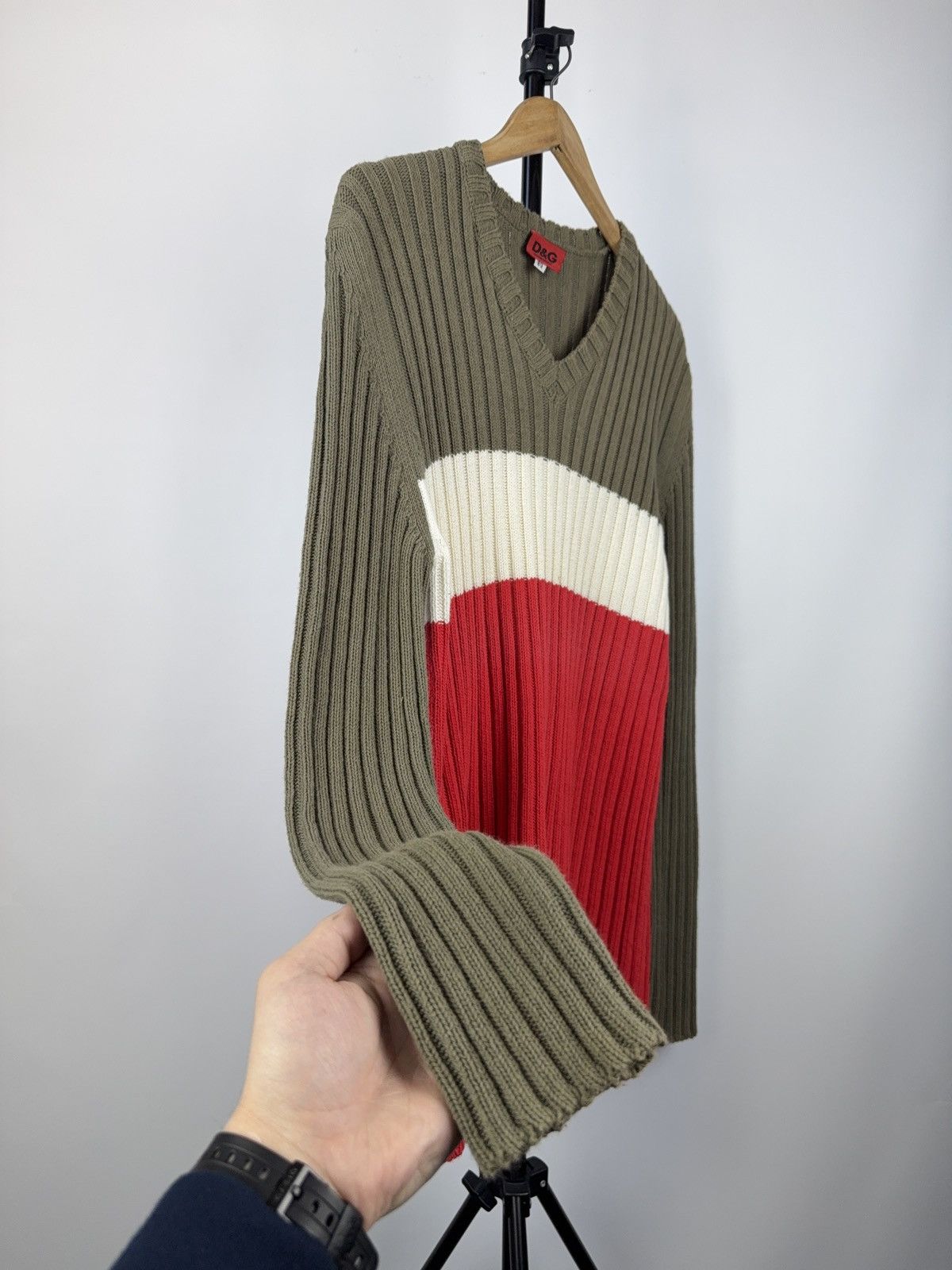Dolce & Gabbana × Vintage Vintage Dolce & Gabbana Sweater AvantGarde Style 00s Size US L / EU 52-54 / 3 - 2 Thumbnail