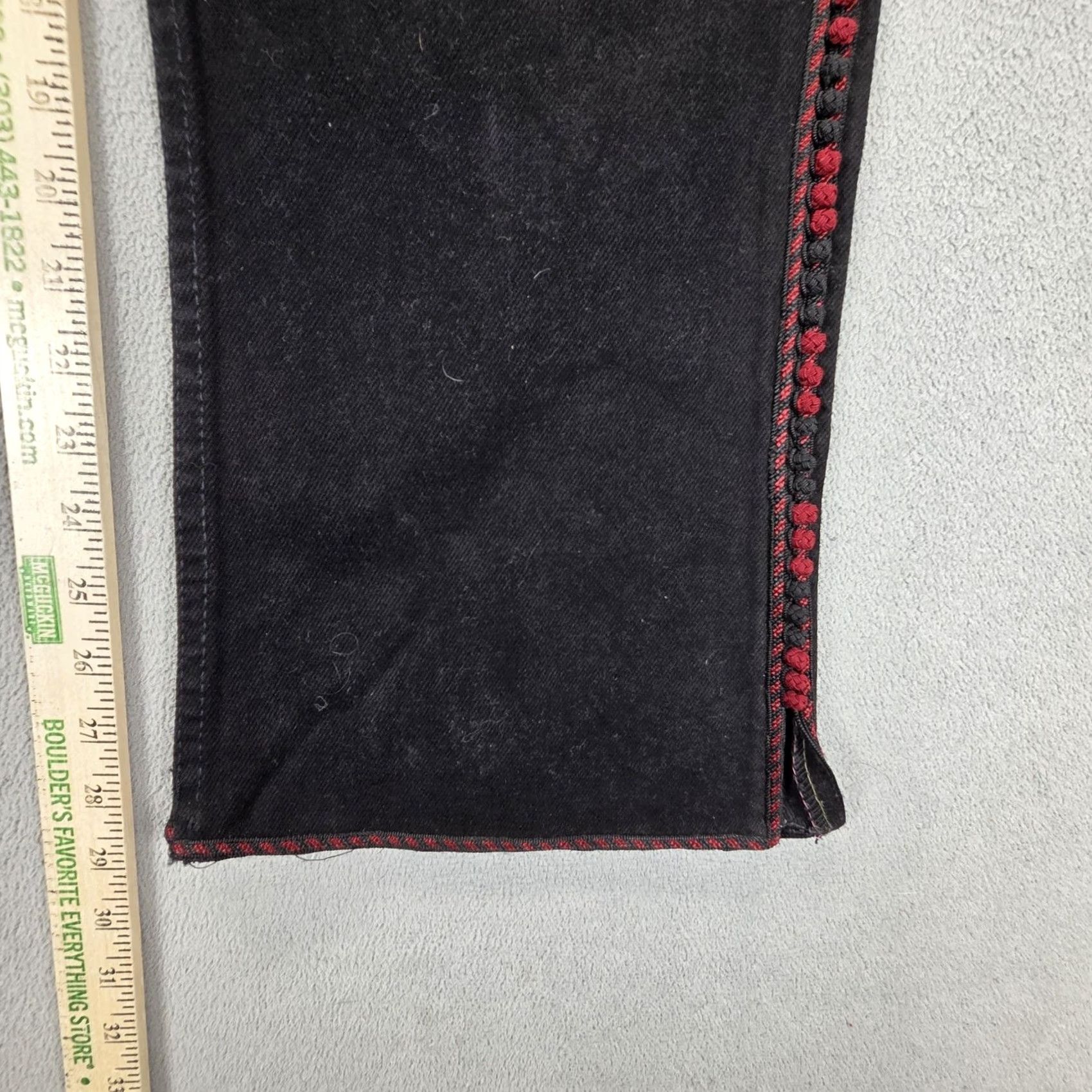 Levi's Levi's 501 Jeans Mens Black Straight USA Vintage 90s 28x29 Modified Fits 31 Inseam 34 Pockets Embroidered Denim Button Closure Mens Size US 31 - 4 Thumbnail