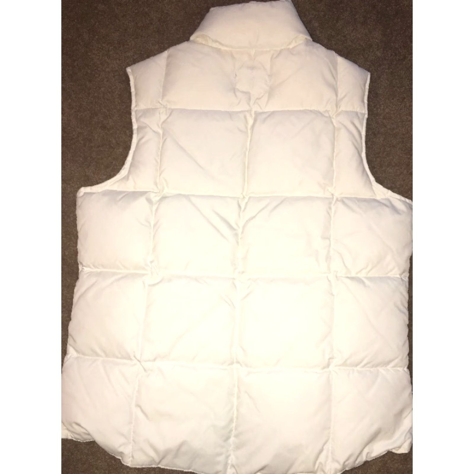 Lands' End Lands' End Vest Womens White Down Snap Button Front Puffer Sz S Size S / US 4 / IT 40 - 5 Thumbnail