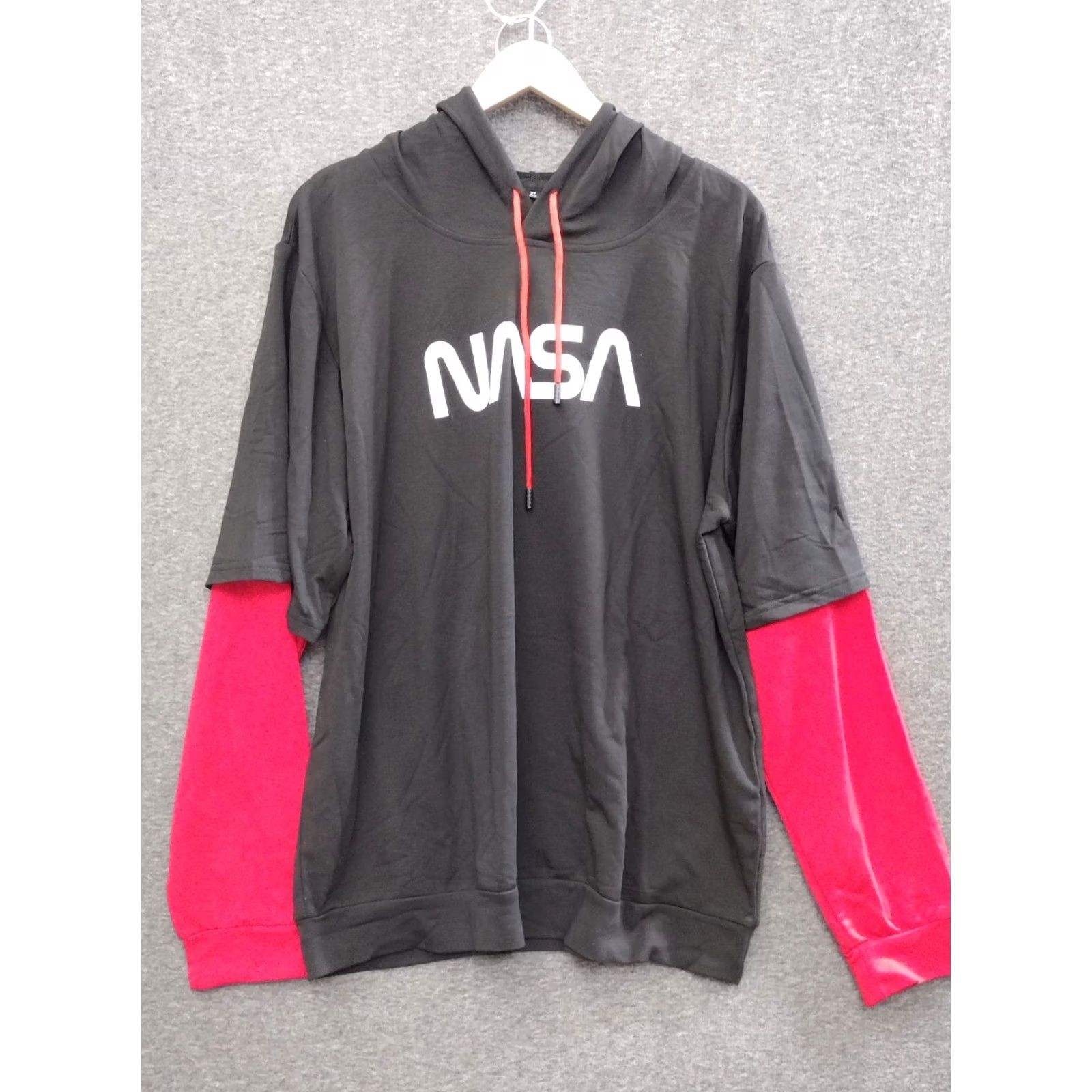 NASA NASA Unbranded Logo Hoodie Sweatshirt Shirt Men XL Black Red Logo Retro Size US XL / EU 56 / 4 - 2 Thumbnail