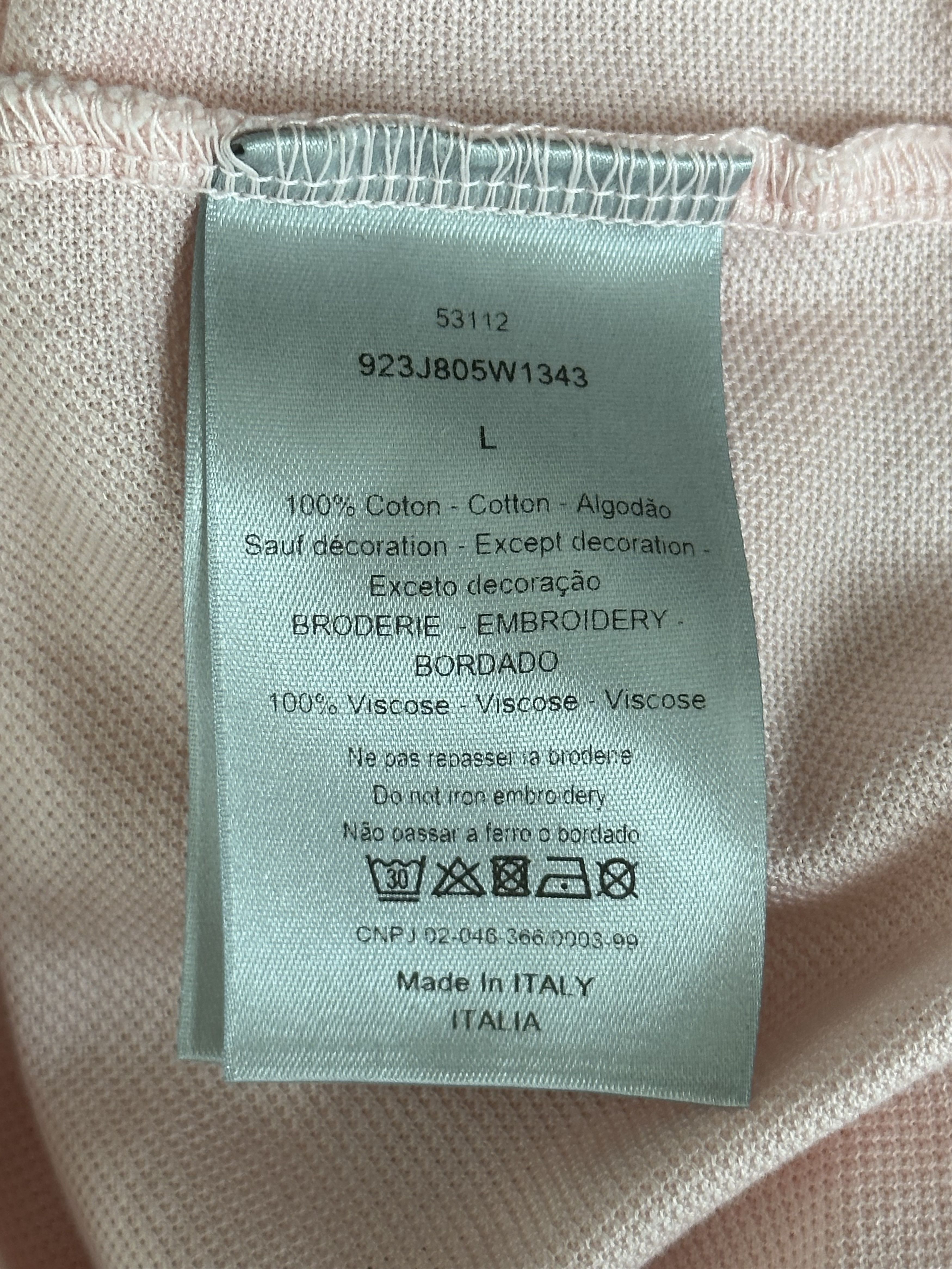 Dior Dior Kaws Pink Embroidered Polo Size US L / EU 52-54 / 3 - 4 Thumbnail