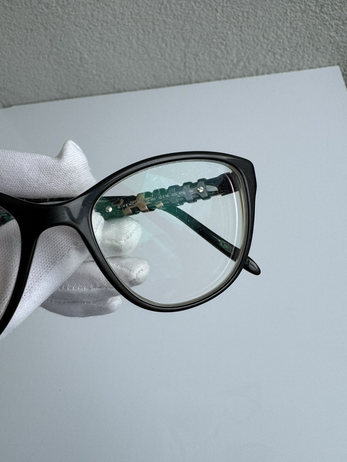 Givenchy Givenchy Eyeglasses VGV 865 Black Full Moon Rim Square Size ONE SIZE - 8 Thumbnail