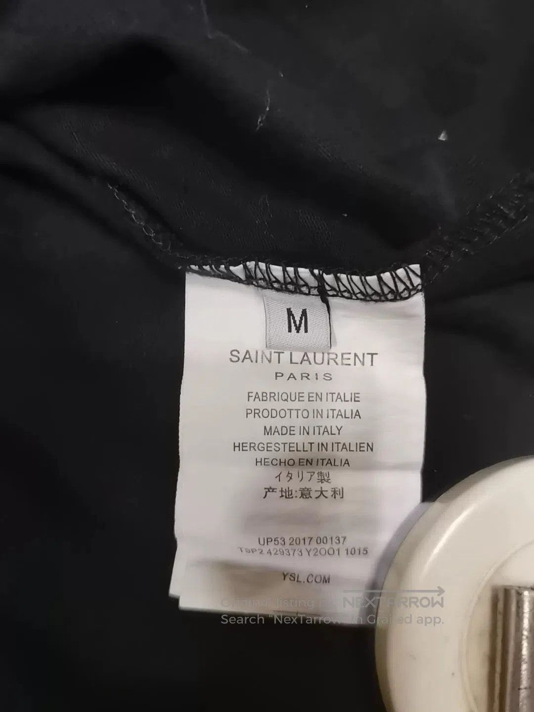 Saint Laurent Paris Saint Laurent Black Heart Graphic T. Size US L / EU 52-54 / 3 - 5 Thumbnail