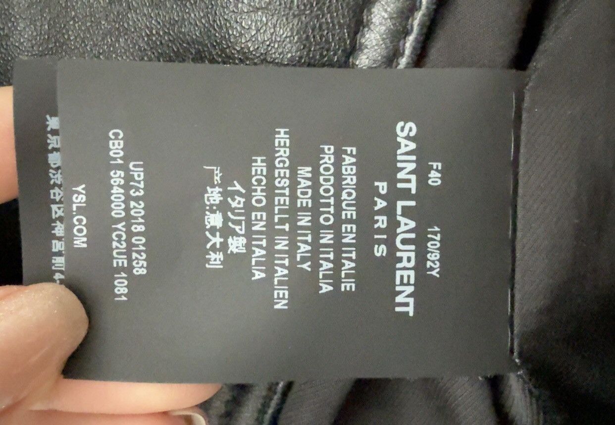 Saint Laurent Paris Saint Laurent Paris fashion show lambskin leather jacket Size US S / EU 44-46 / 1 - 5 Thumbnail