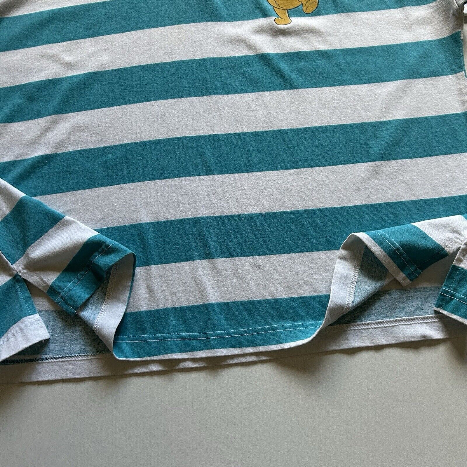Disney Vintage Y2K Winnie The Pooh Disney Striped Polo Shirt XL Size US XL / EU 56 / 4 - 4 Thumbnail