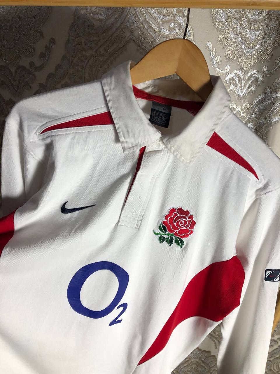 Nike × Vintage VERY RARE NIKE ENGLAND RUGBY RETRO JERSEY BLOKECORE Y2K 90s Size US L / EU 52-54 / 3 - 4 Thumbnail