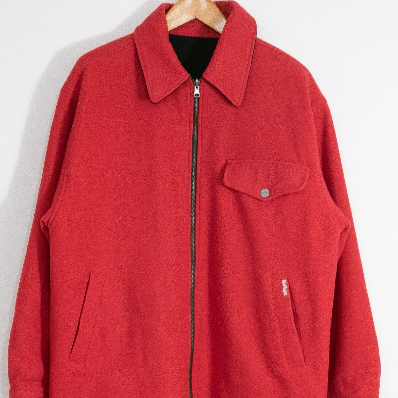 Marlboro Vintage Marlboro Unlimited Reversible Wool Jacket Medium Size US M / EU 48-50 / 2 - 2 Thumbnail